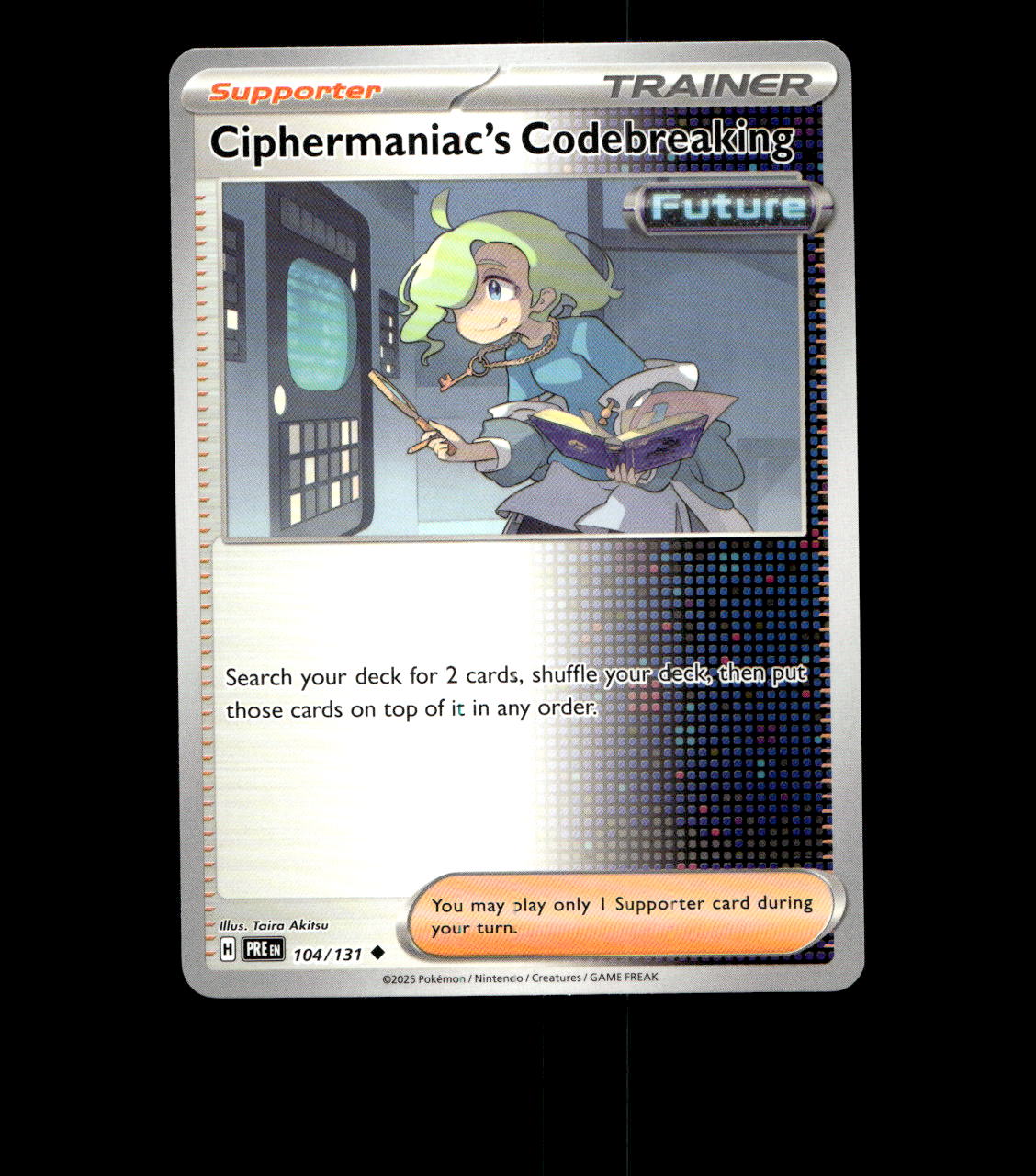 Ciphermaniac’s Codebreaking – 104/131 – Prismatic Evolutions – Near Mint