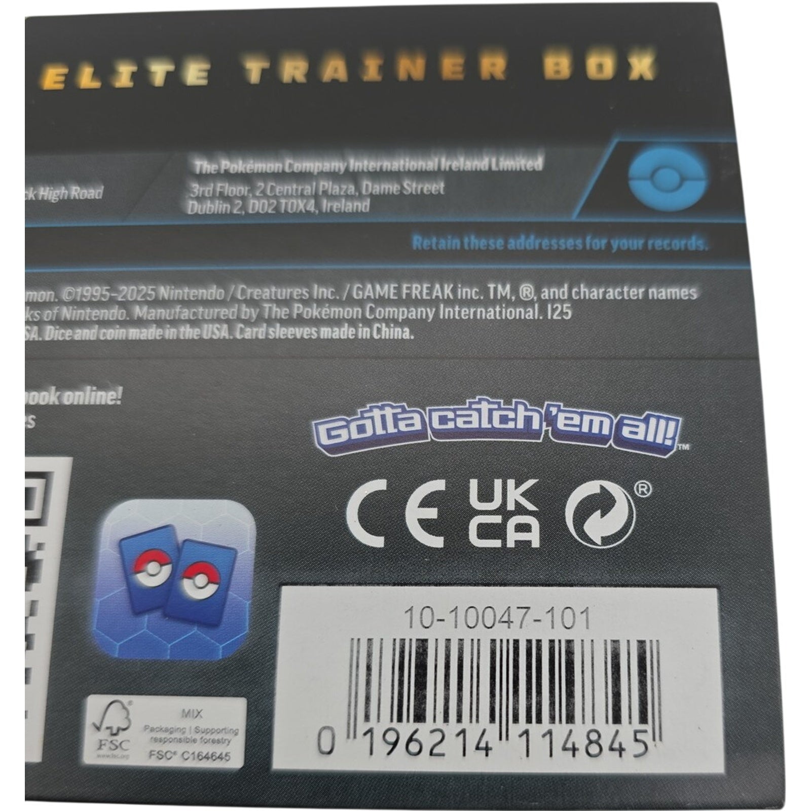 Pokémon TCG Mega Evolution Elite Trainer Box EMPTY Storage Case w/ Player Guide
