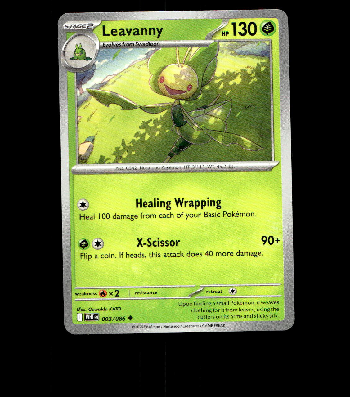 Leavanny – 003/086 – White Flare – Near Mint