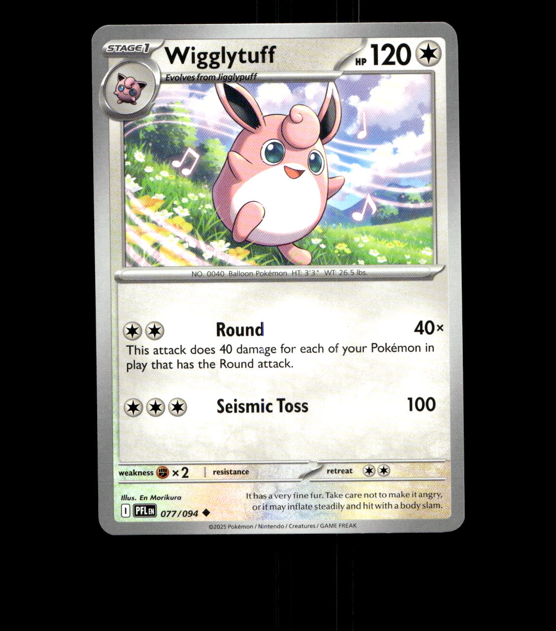 Wigglytuff – 077/094 – Phantasmal Flames – Near Mint