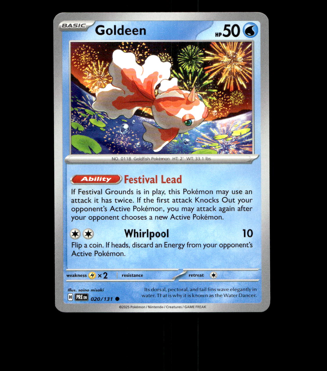 Goldeen – 020/131 – Prismatic Evolutions – Near Mint