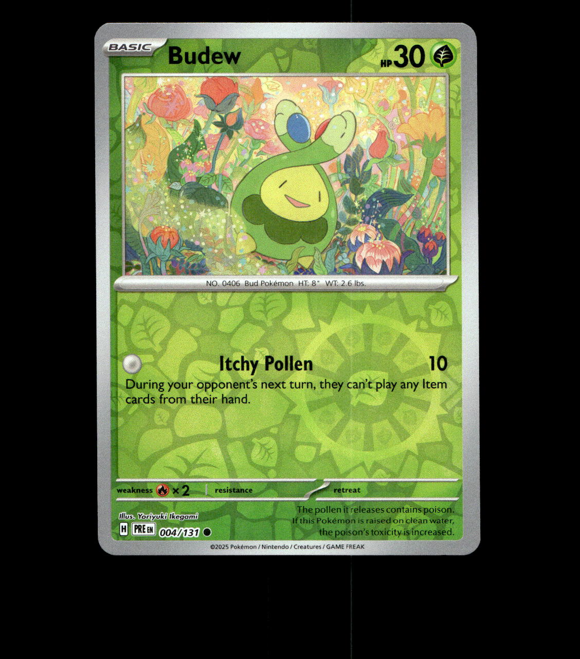 Budew - 004/131 - Prismatic Evolutions - Reverse Holo - Near Mint