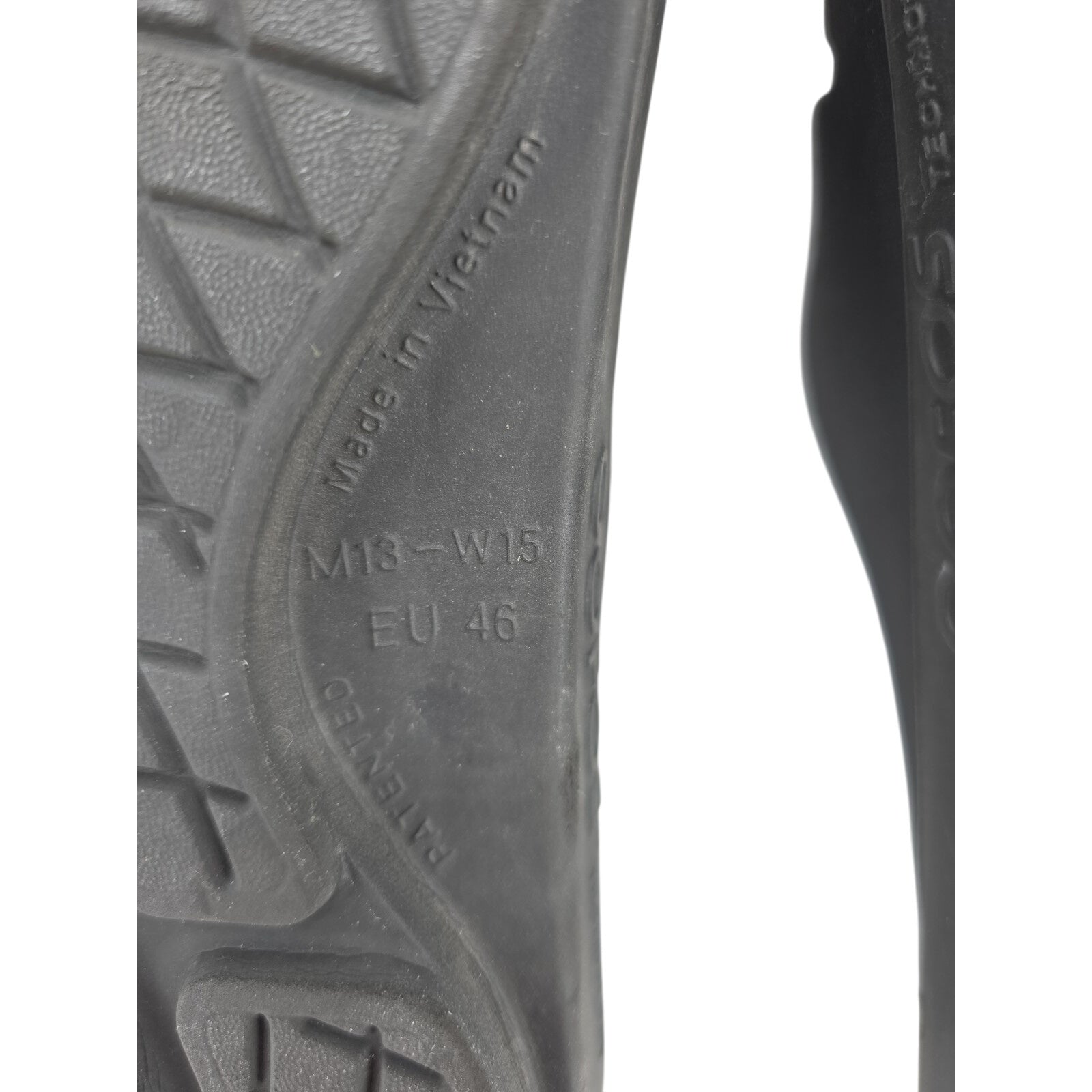 OOFOS OOahh Slide Sandals Black Size M13/W15 EU46 Recovery Comfort Footwear