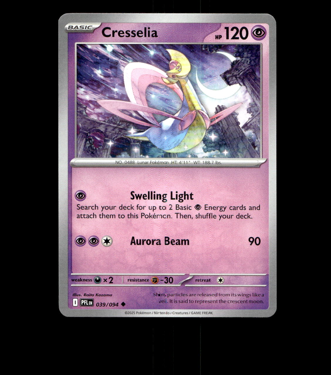 Cresselia - 039/094 - Phantasmal Flames - Near Mint