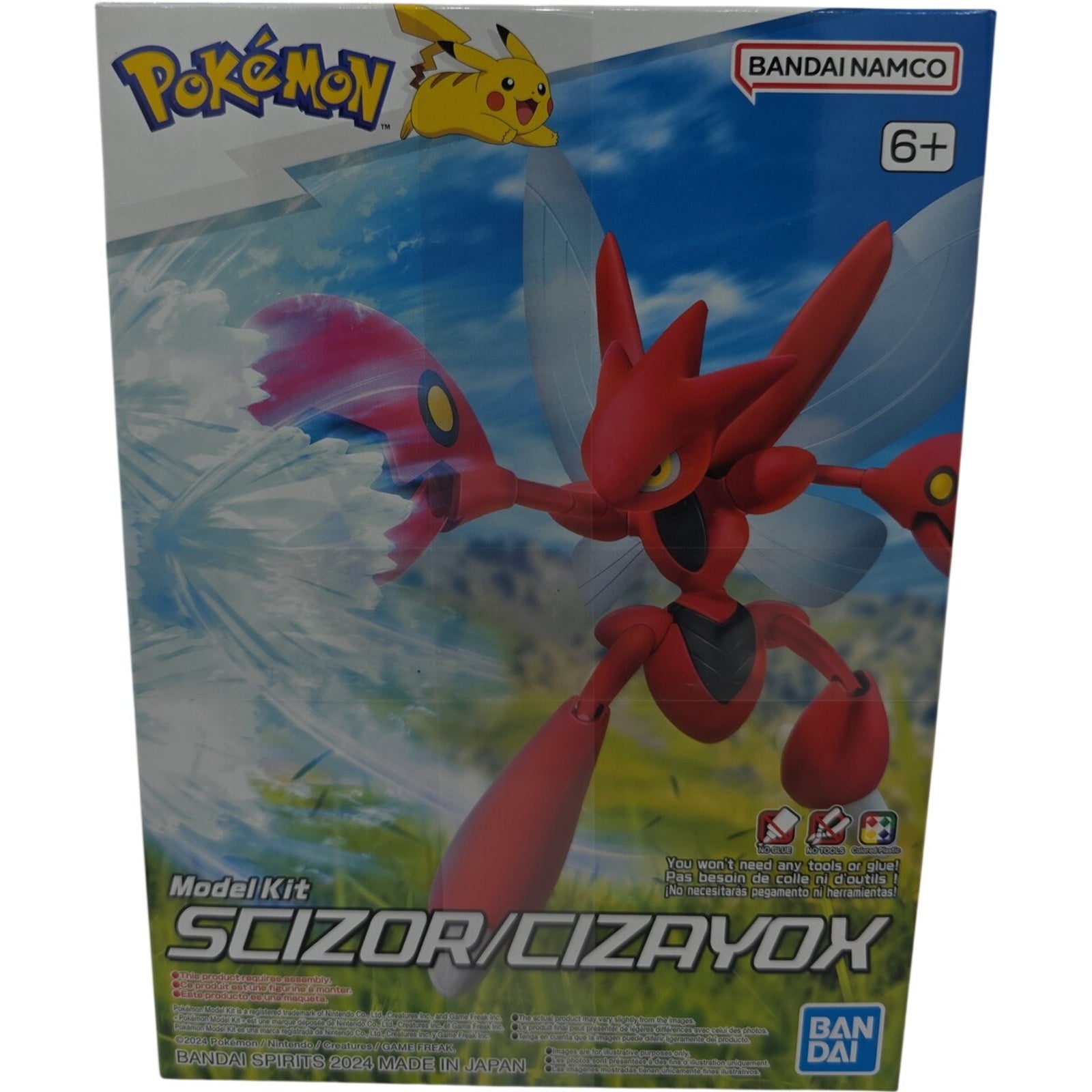 Bandai Namco Pokemon Model Kit Scizor Cizayox Easy Snap Build Figure