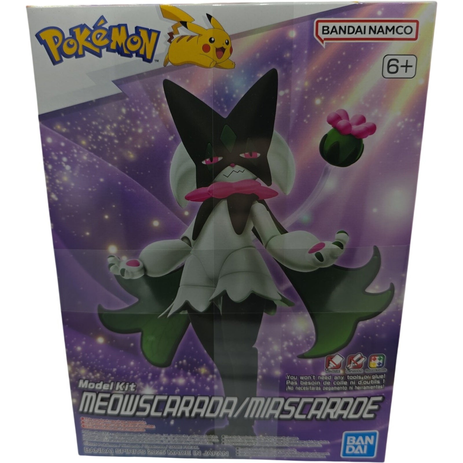 Bandai Pokemon Meowscarada Mascarade Hobby Model Kit Easy Snap Build Figure