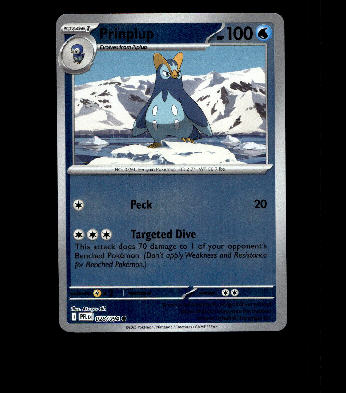 Prinplup – 028/094 – Phantasmal Flames – Reverse Holo Near Mint