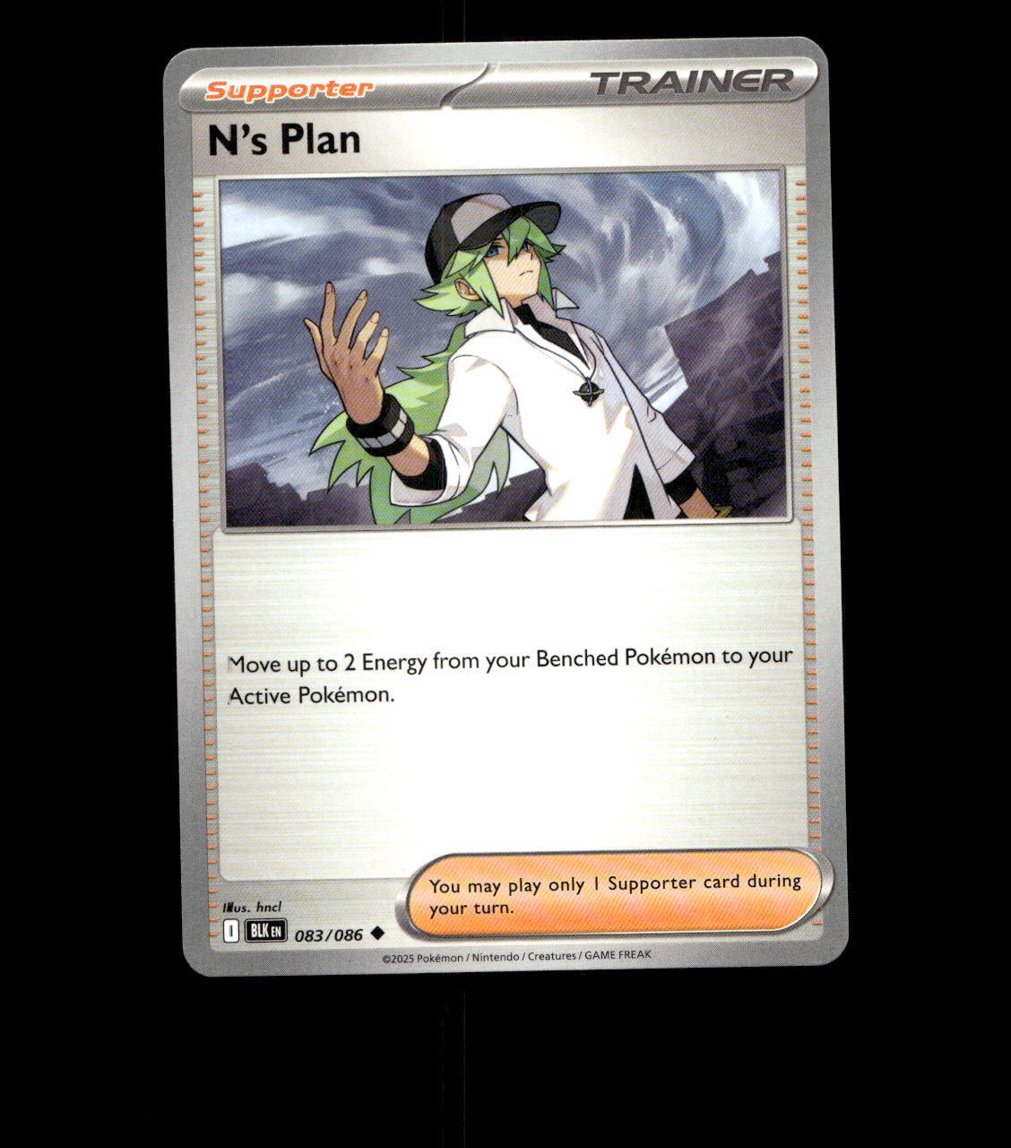 N's Plan - 083/086 - Black Bolt - Near Mint Non Holo