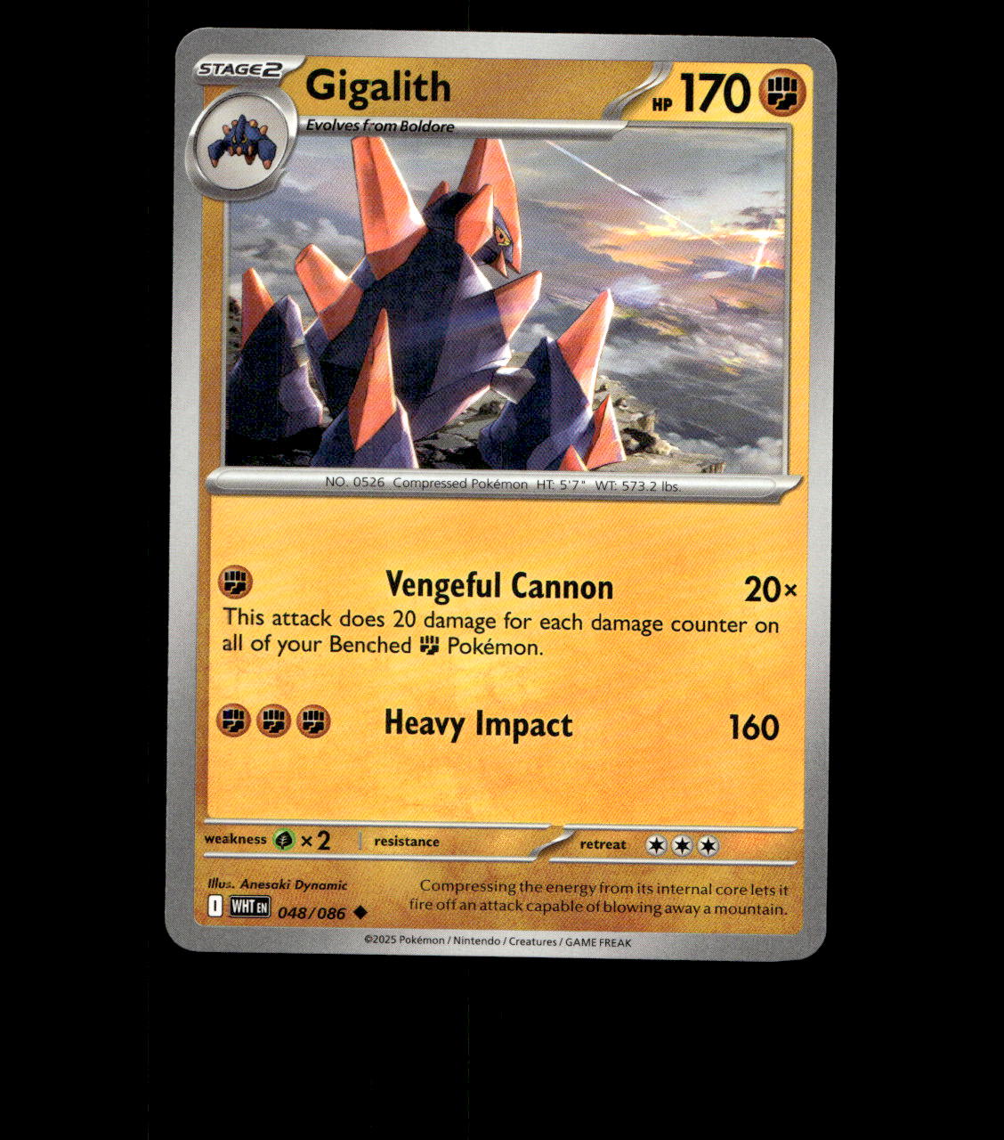 Gigalith - 048/086 - White Flare - Near Mint Non Holo