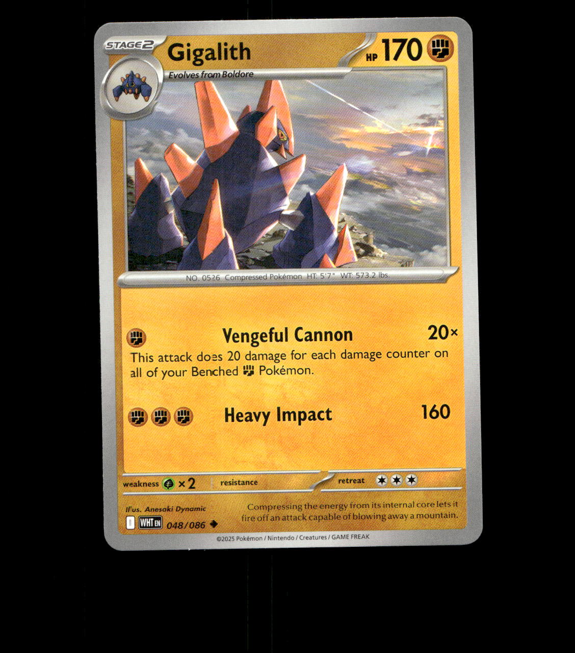 Gigalith – 048/086 – White Flare – Normal – Near Mint