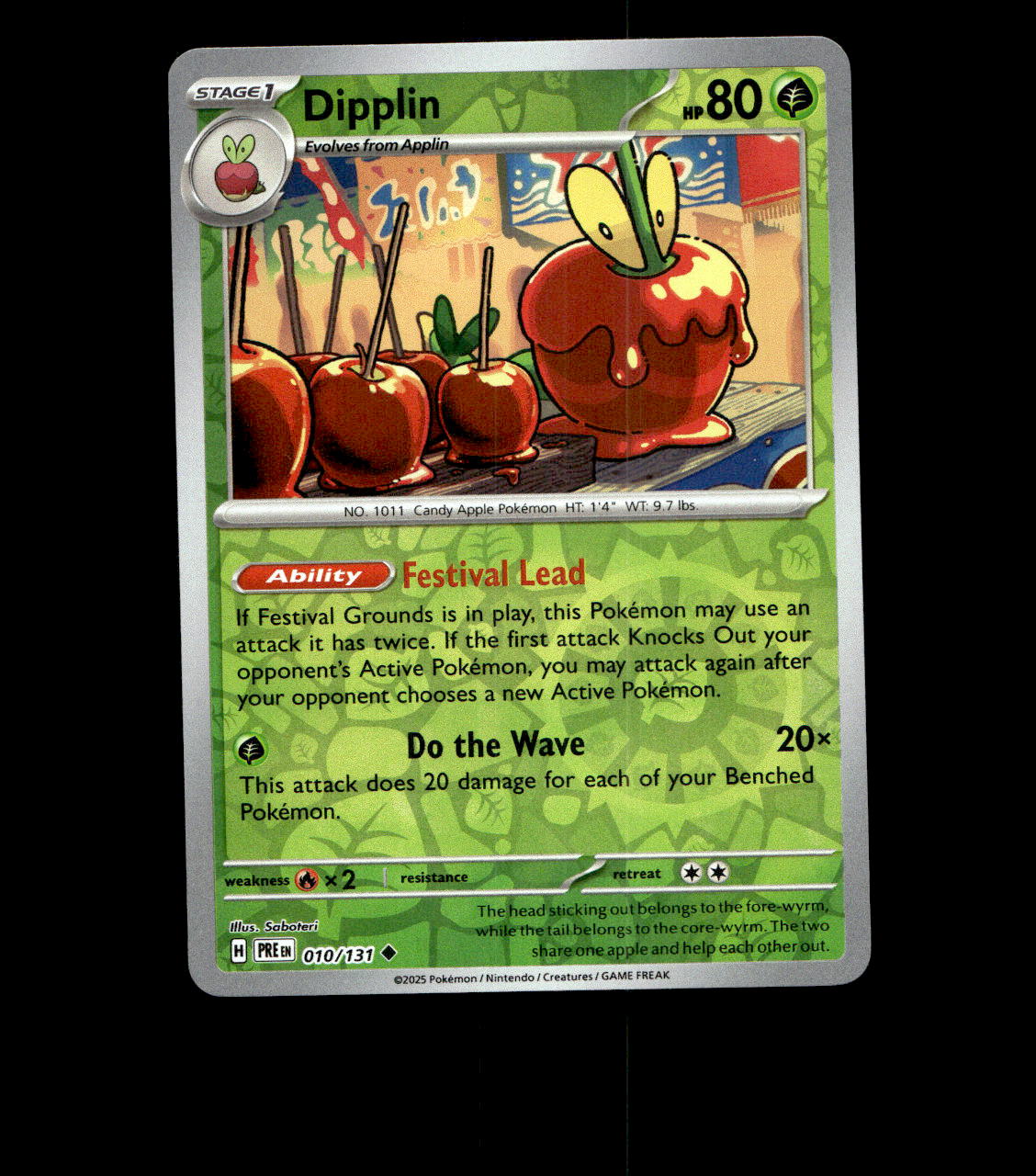 Dipplin - 010/131 - Prismatic Evolutions - Near Mint Reverse Holofoil