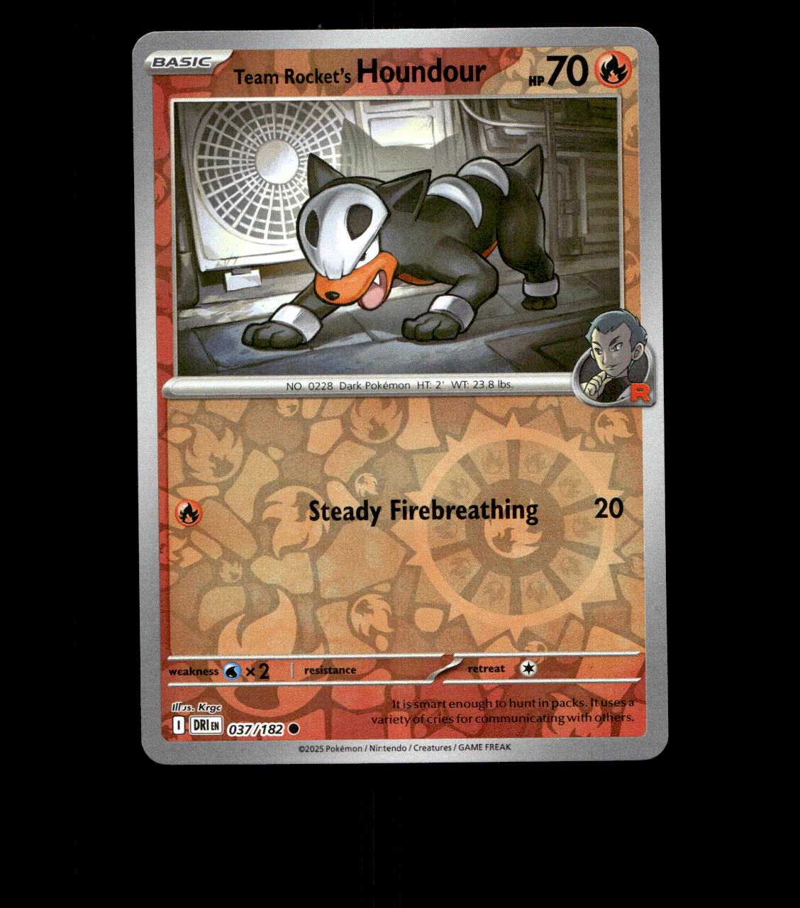 Team Rocket’s Houndour – 037/182 – Destined Rivals – Reverse Holo – Near Mint