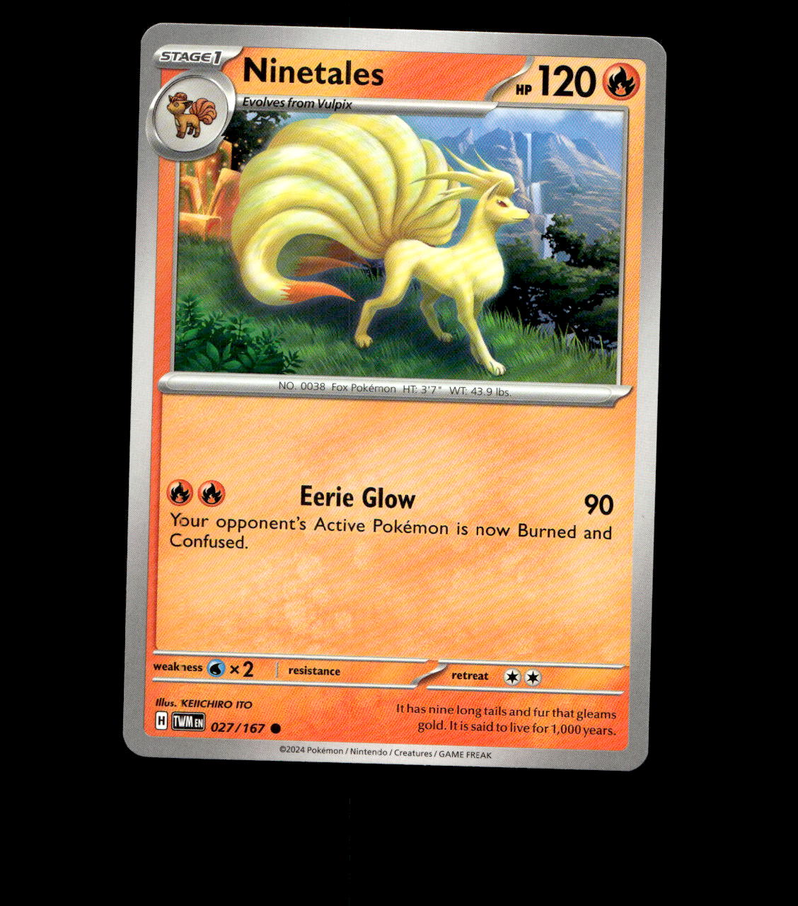 Ninetales – 027/167 – Twilight Masquerade – Normal – Near Mint