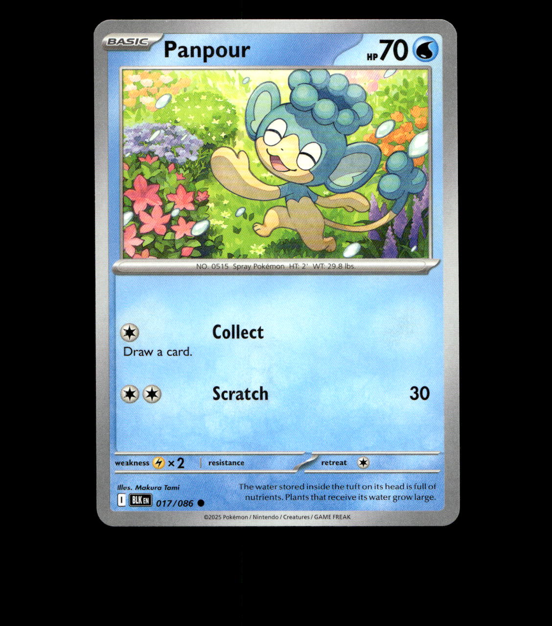 Panpour – 017/086 – Black Bolt – Normal – Near Mint