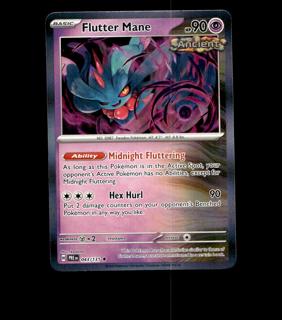 Flutter Mane - 043/131 - Prismatic Evolutions - Holo Near Mint
