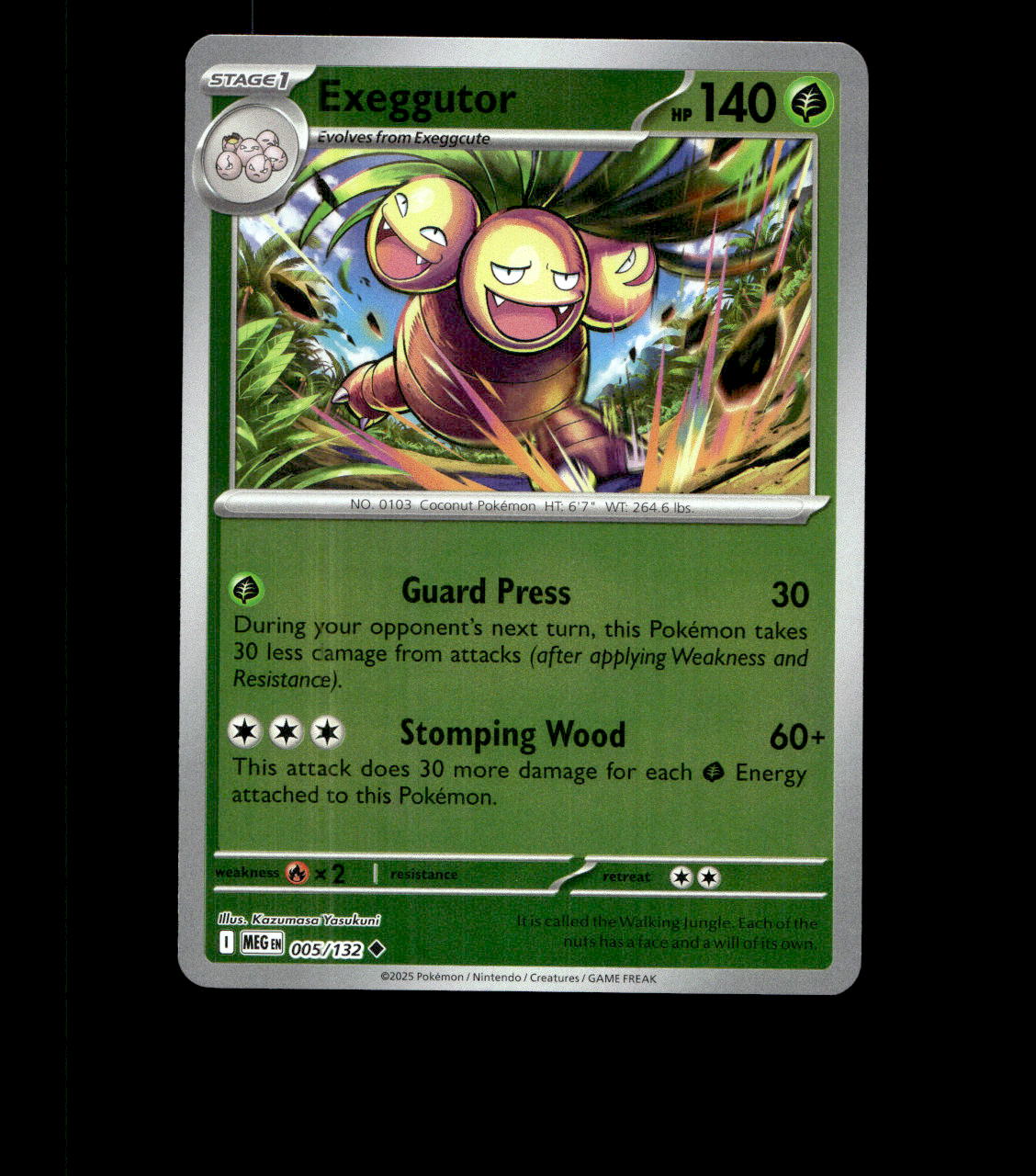 Exeggutor - 005/132 - Mega Evolution - Reverse Holo Near Mint