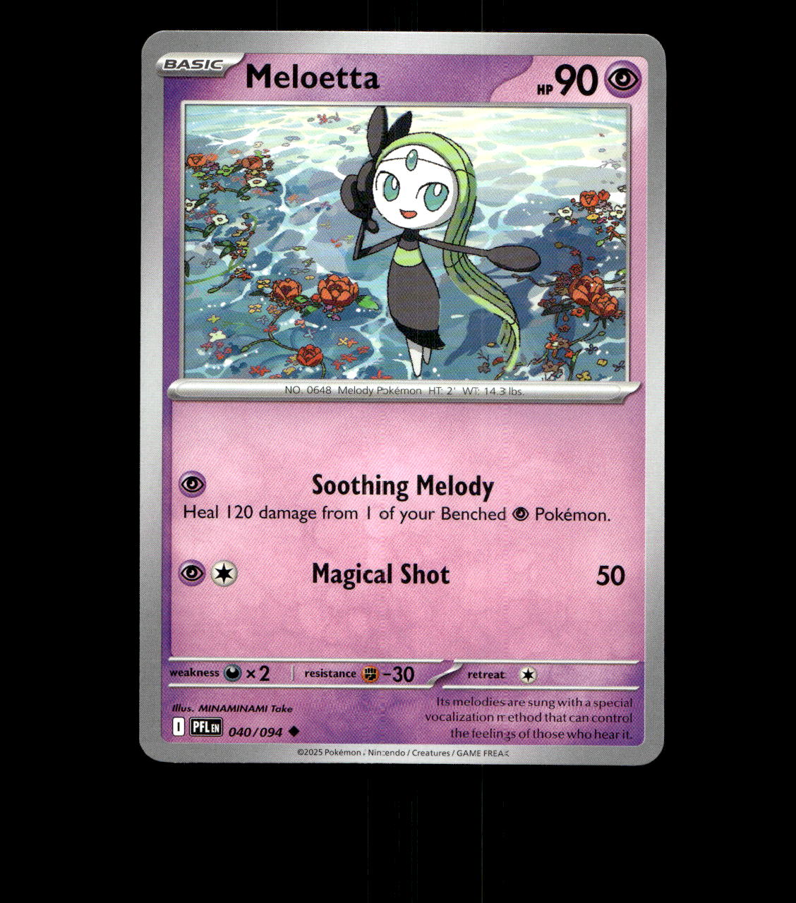 Meloetta – 040/094 – Phantasmal Flames – Near Mint