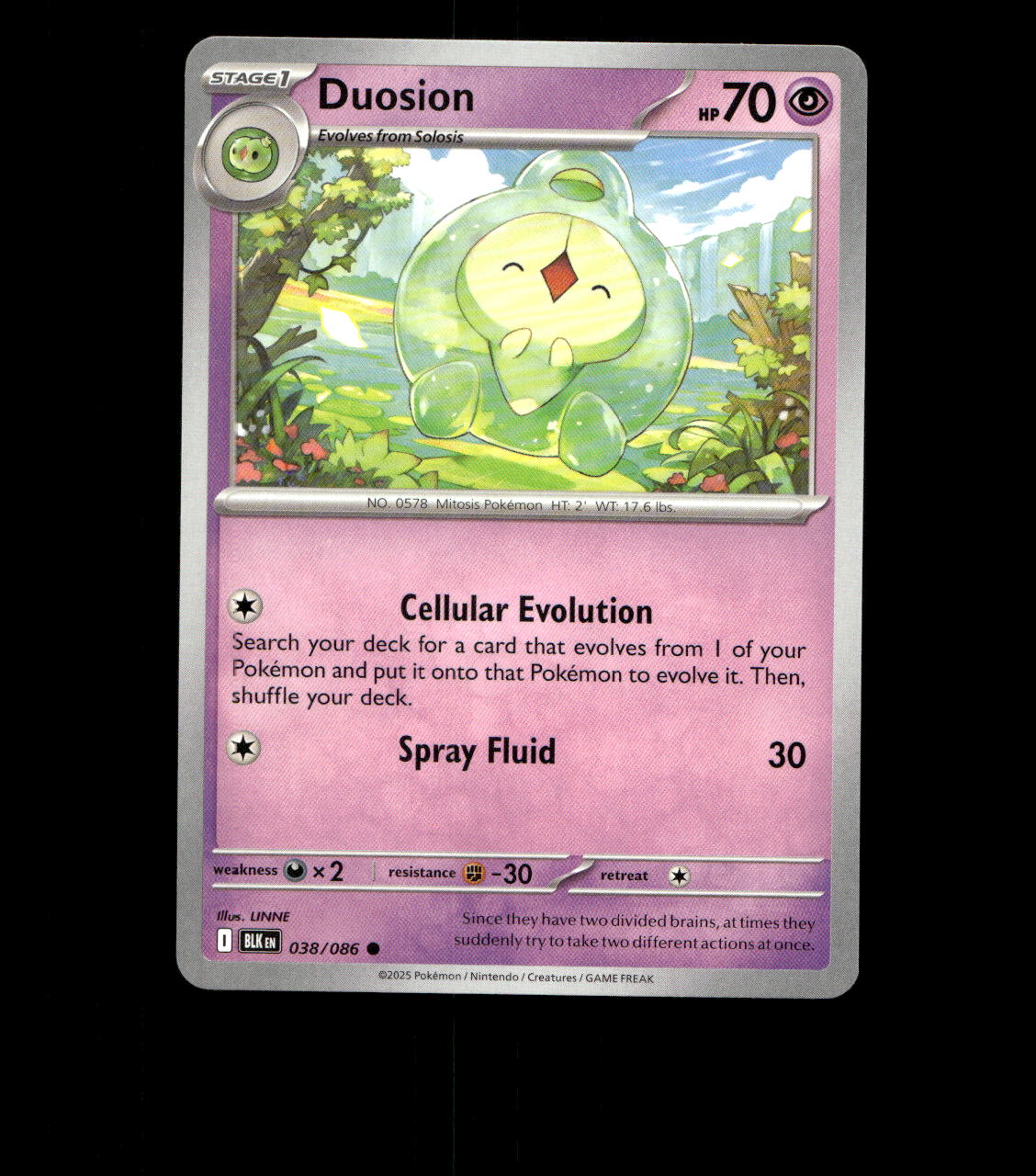 Duosion – 038/086 – Black Bolt – Normal – Near Mint