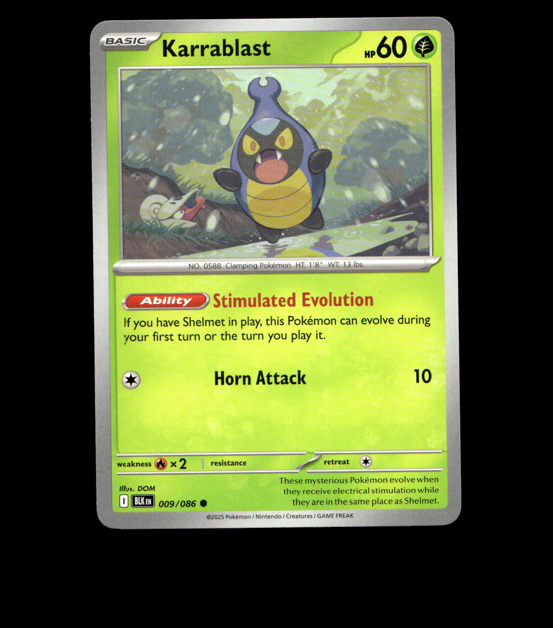 Karrablast – 009/086 – Black Bolt – Normal – Near Mint