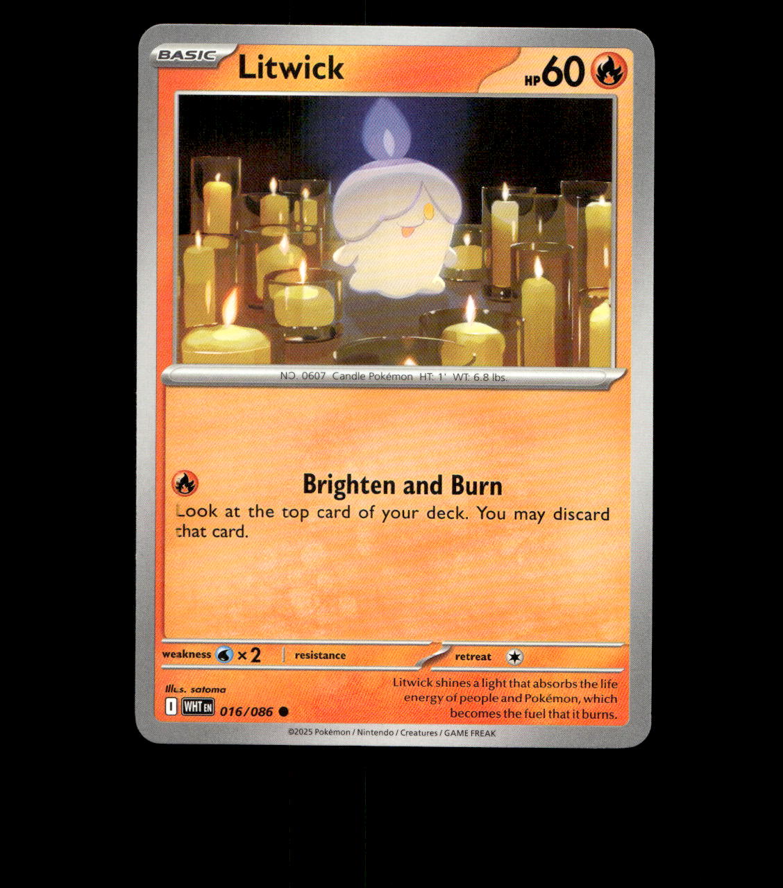 Litwick – 016/086 – White Flare – Normal – Near Mint