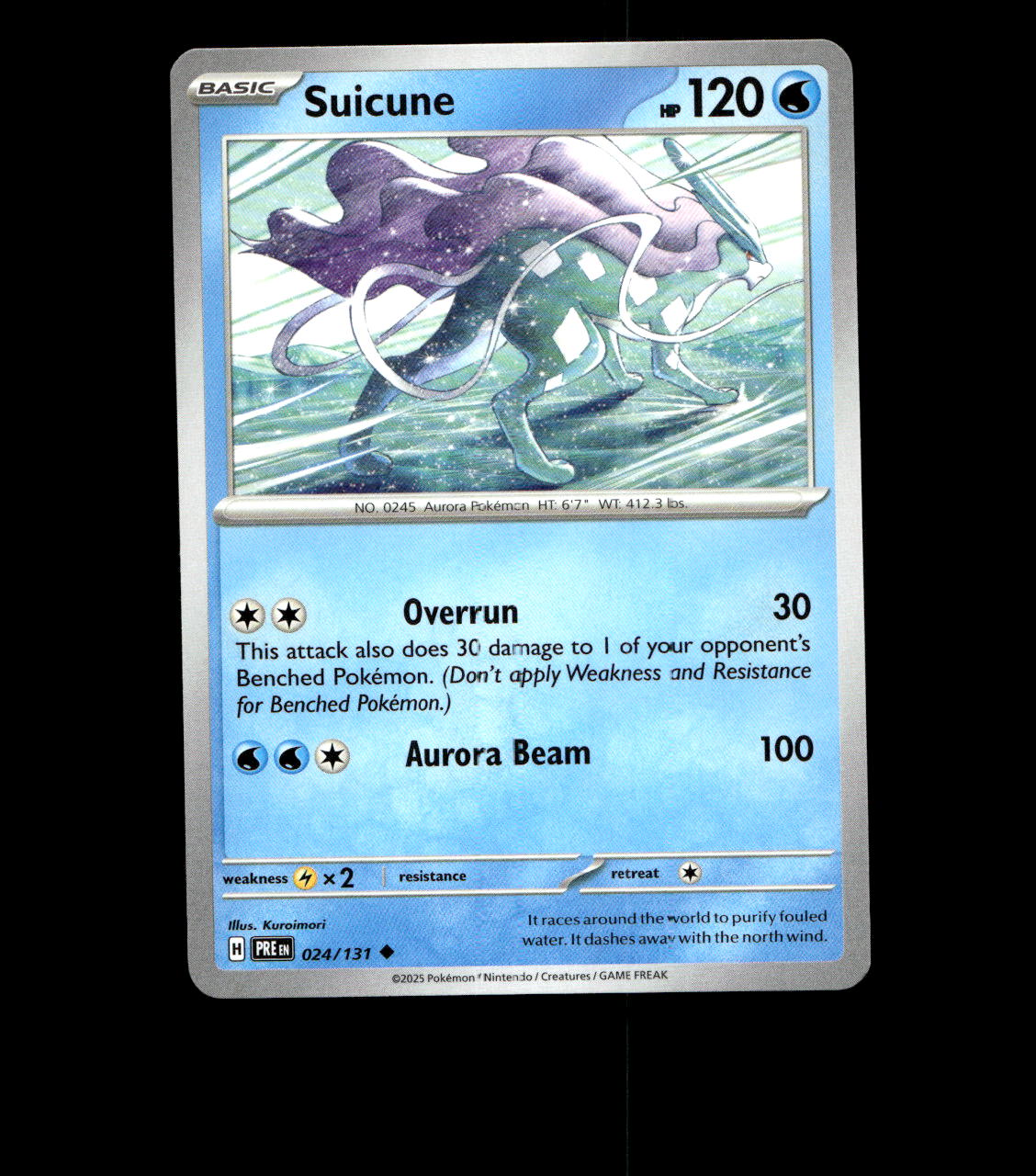 Suicune – 024/131 – Prismatic Evolutions – Near Mint