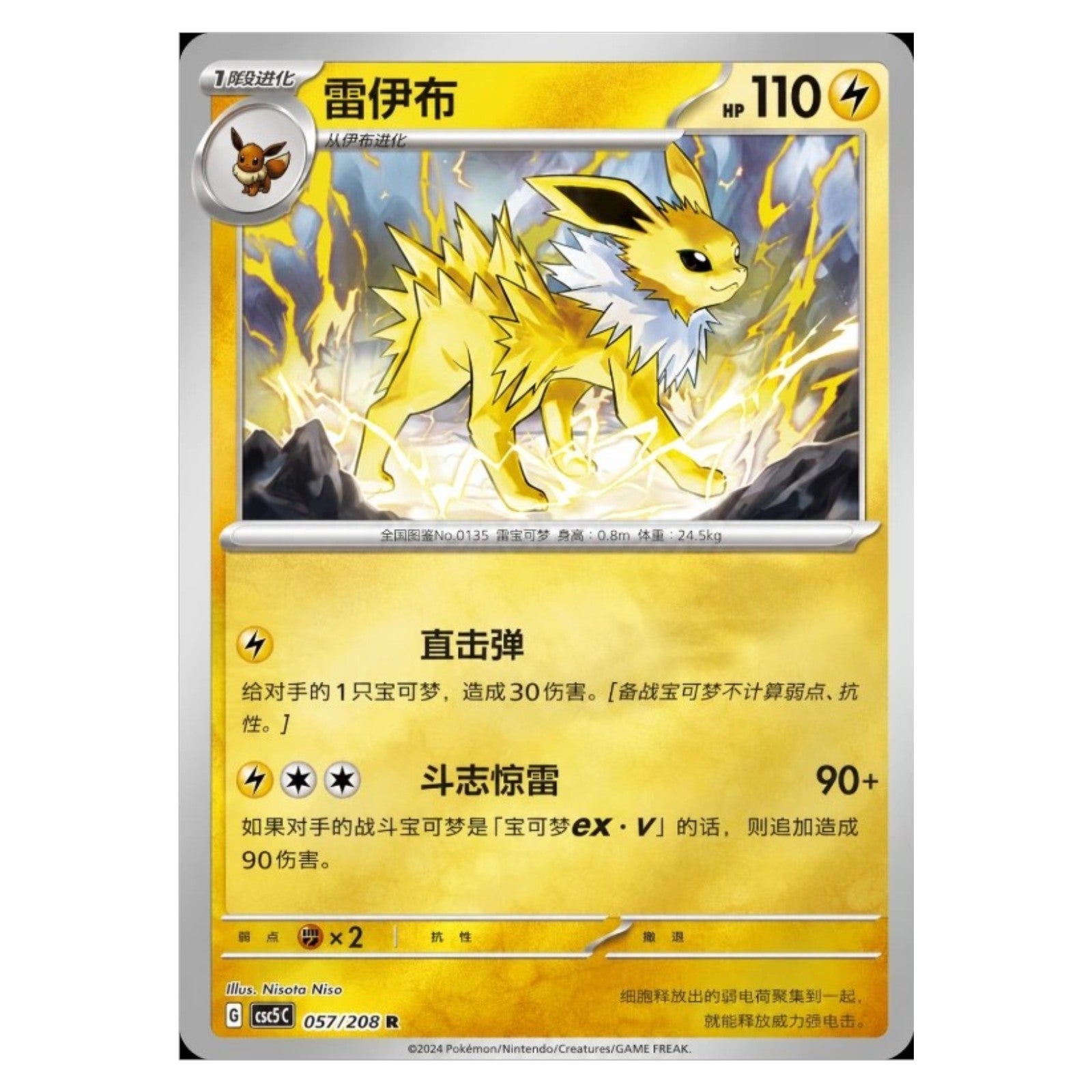 Pokemon TCG Chinese Terastal Gathering Jolteon Coin Set