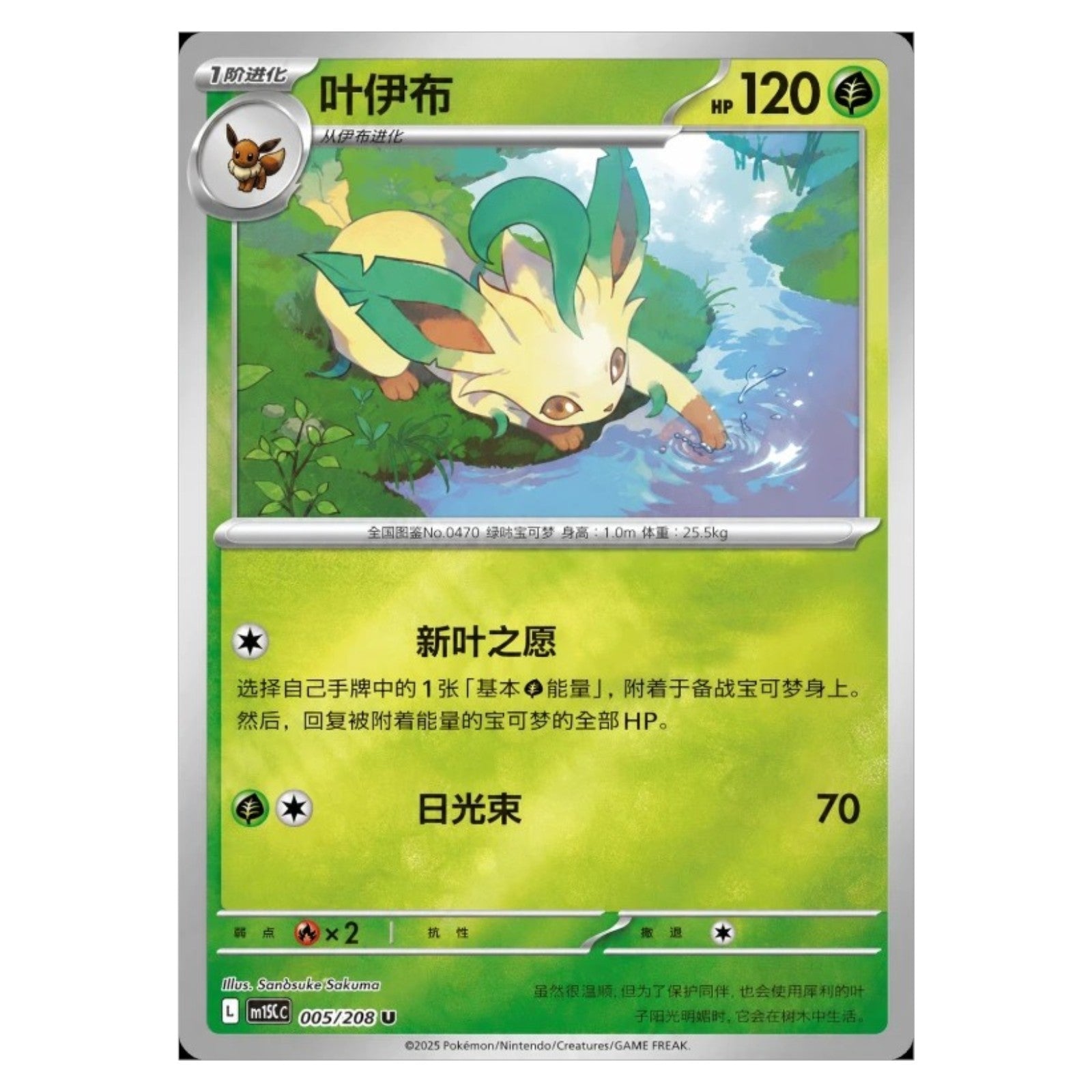 Pokemon TCG Chinese Terastal Gathering Coin Set Leafeon