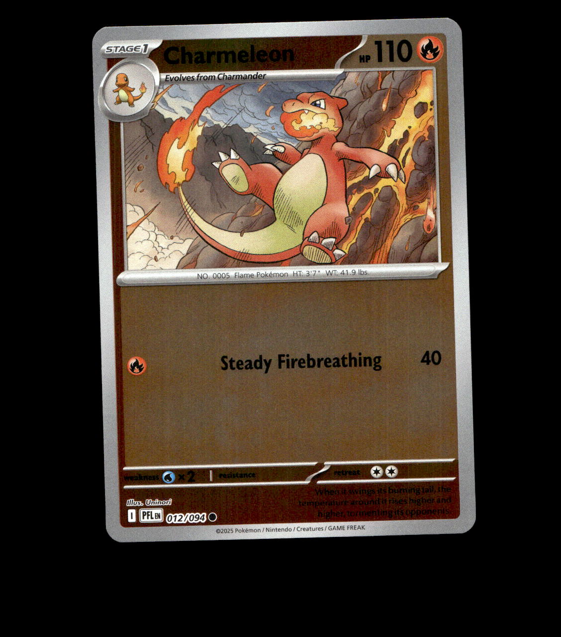 Charmeleon – 012/094 – Phantasmal Flames – Reverse Holo Near Mint