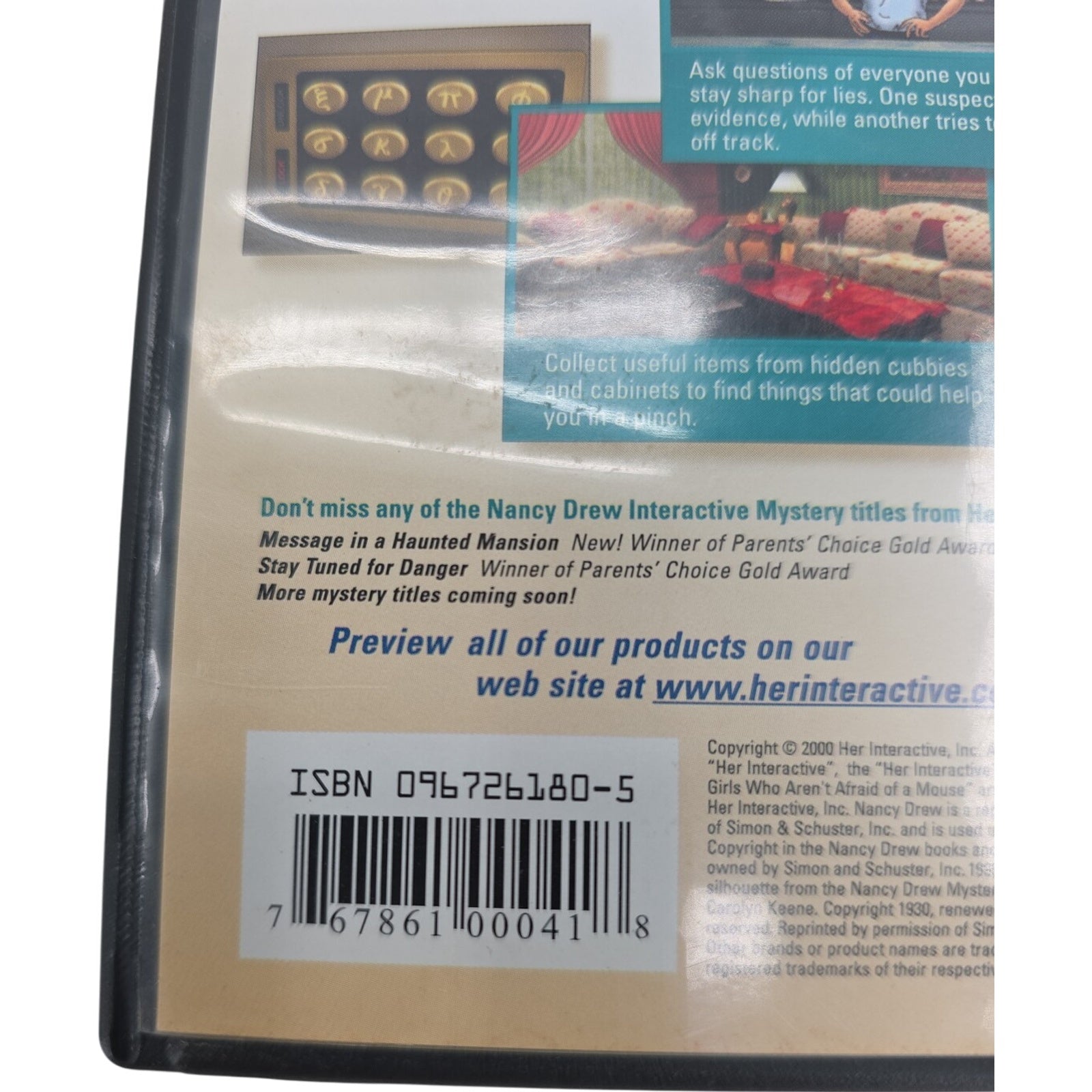 Nancy Drew Secrets Can Kill PC CD-ROM Mystery Adventure Game Tested & Working