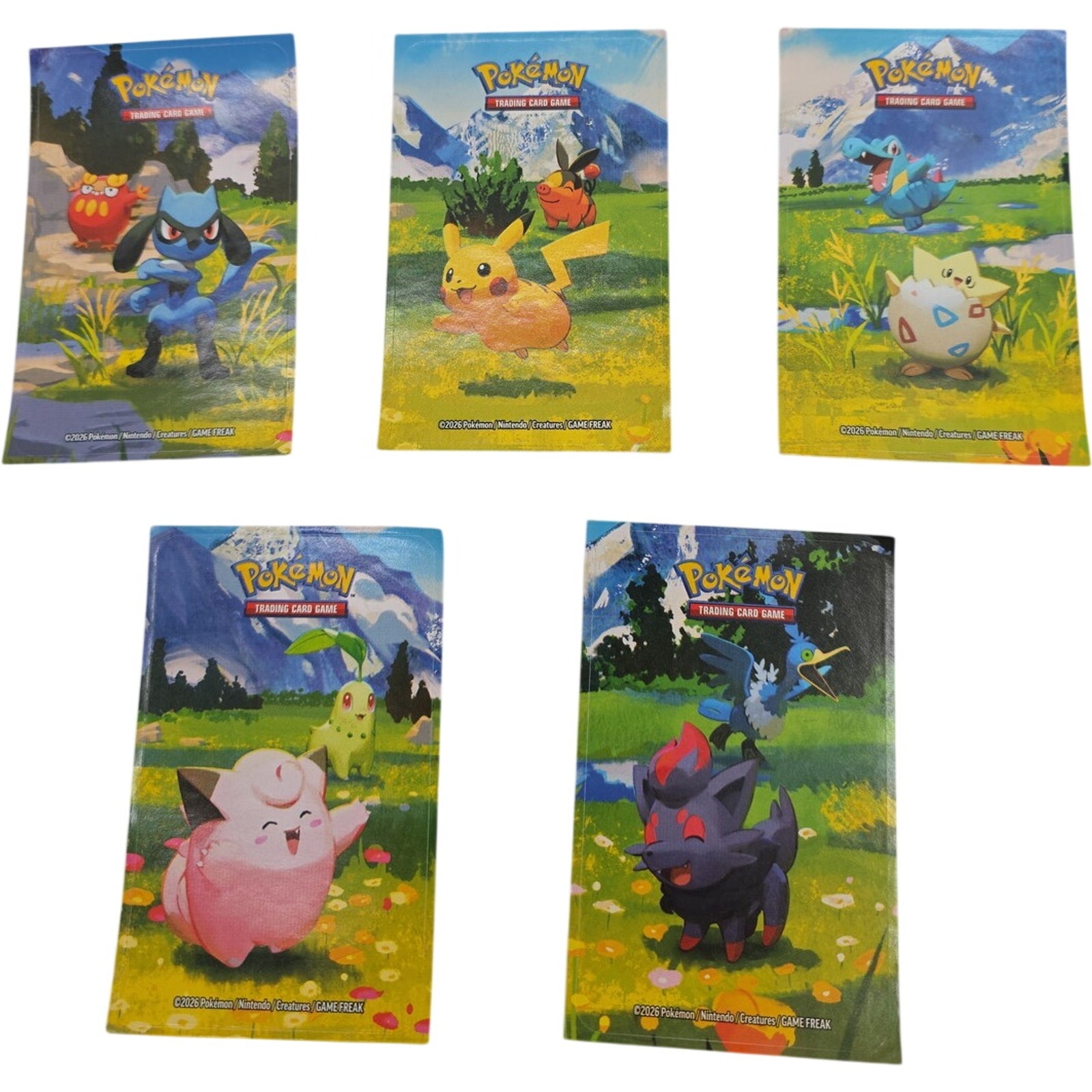 Pokemon TCG Mega Evolution Ascended Heroes Mini Tins Complete 5 Art Sticker Set