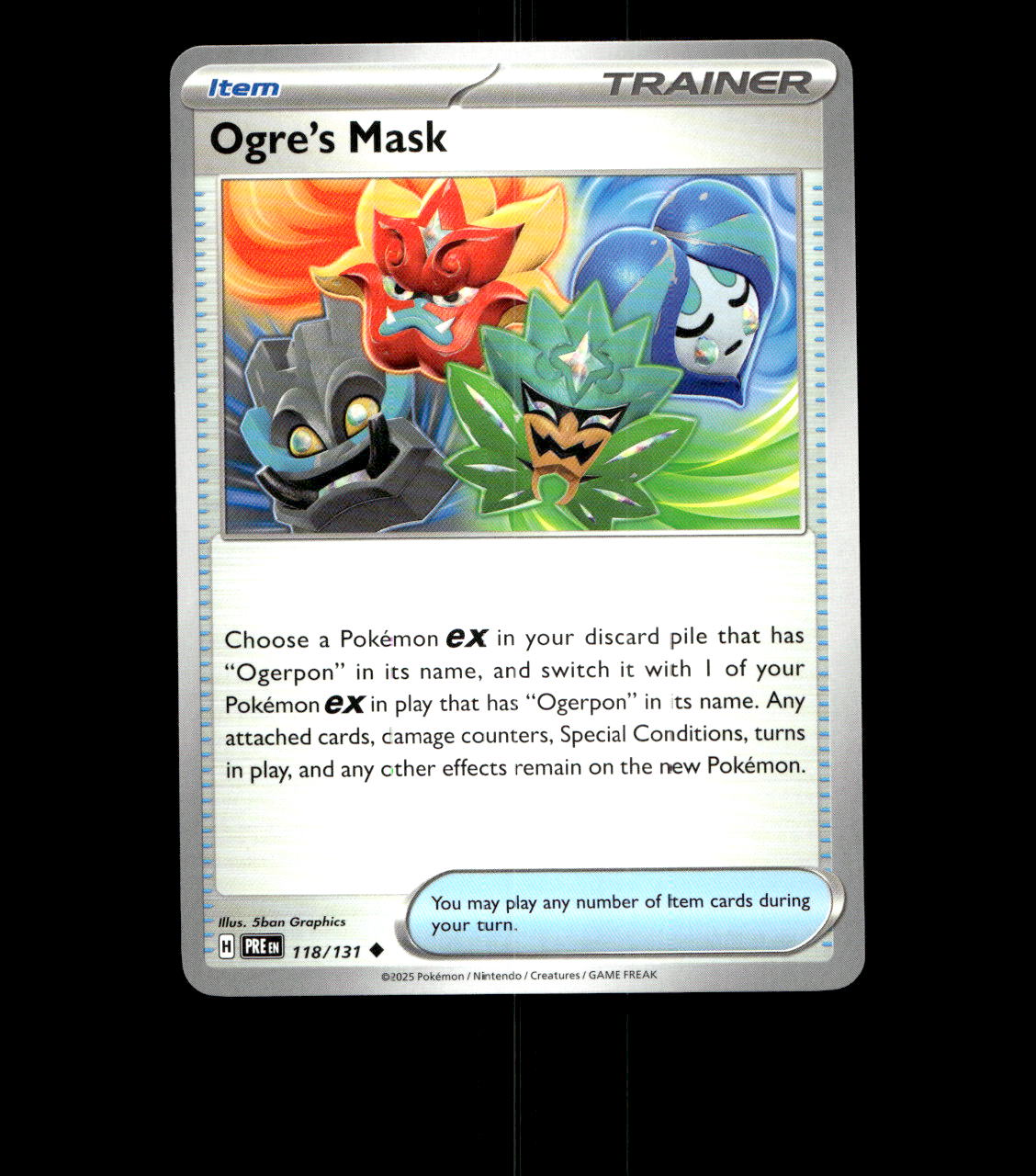 Ogre’s Mask - 118/131 - Prismatic Evolutions - Near Mint