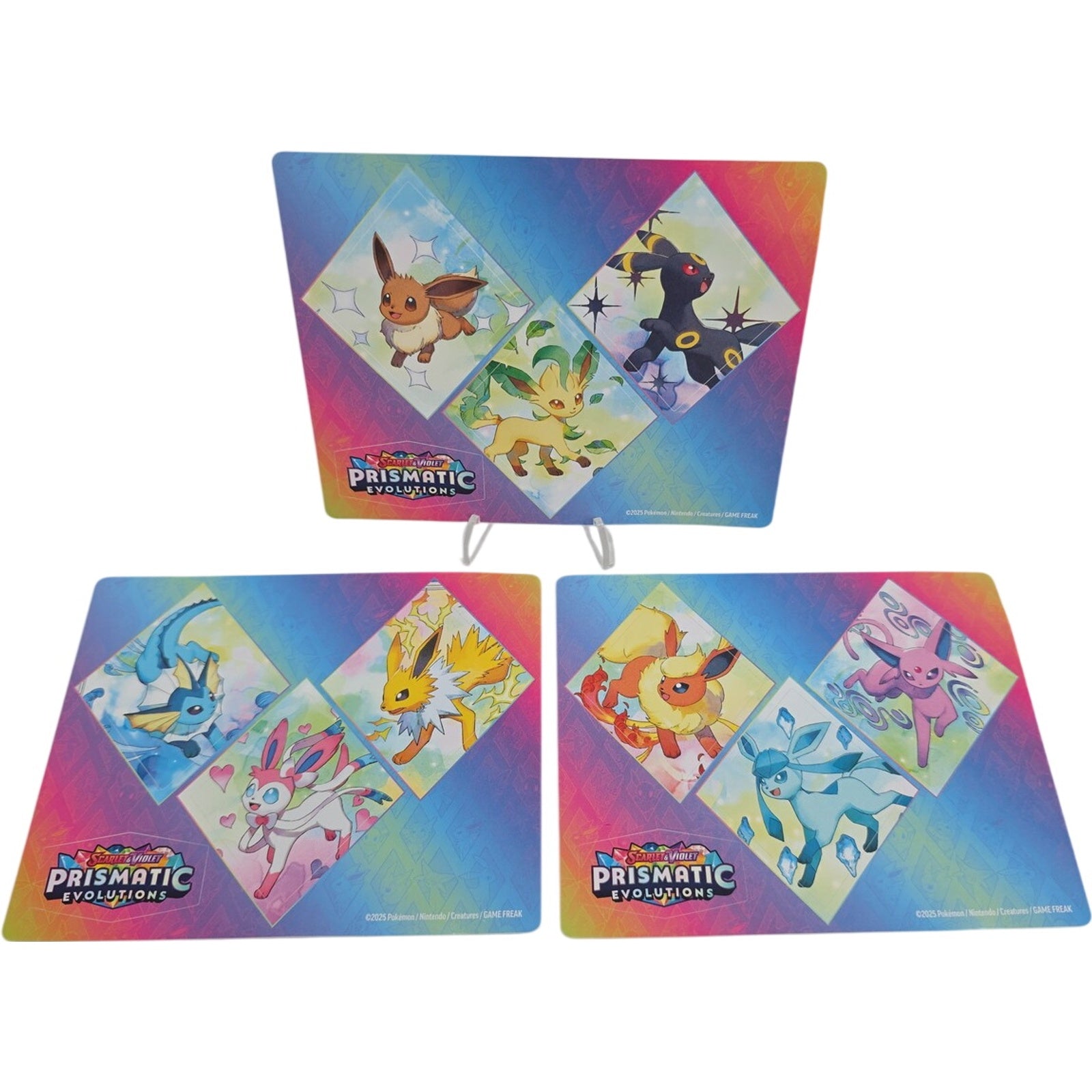 Pokemon TCG Prismatic Evolution Tech Sticker Sheets - Eeveelutions