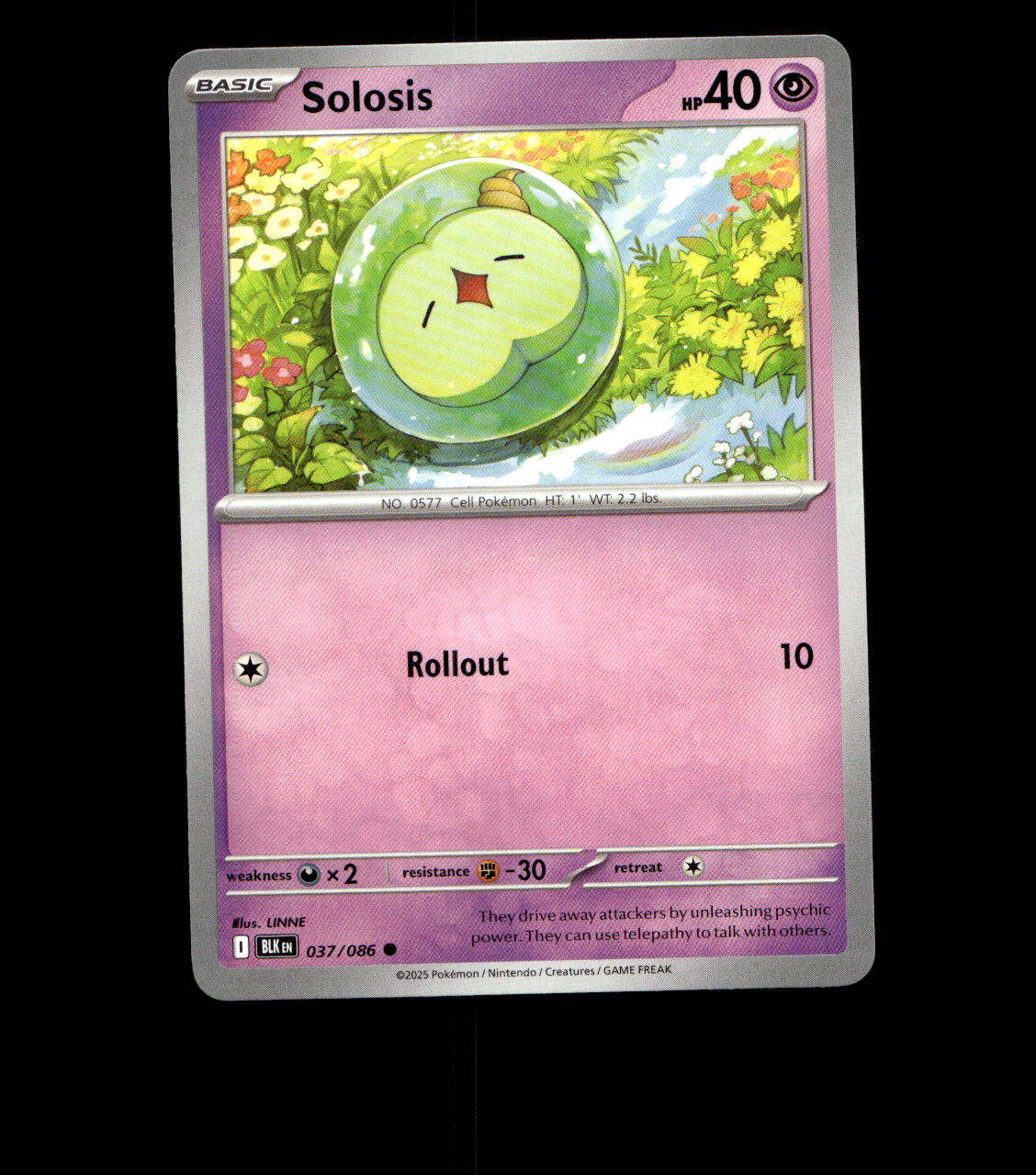 Solosis – 037/086 – Black Bolt – Normal – Near Mint