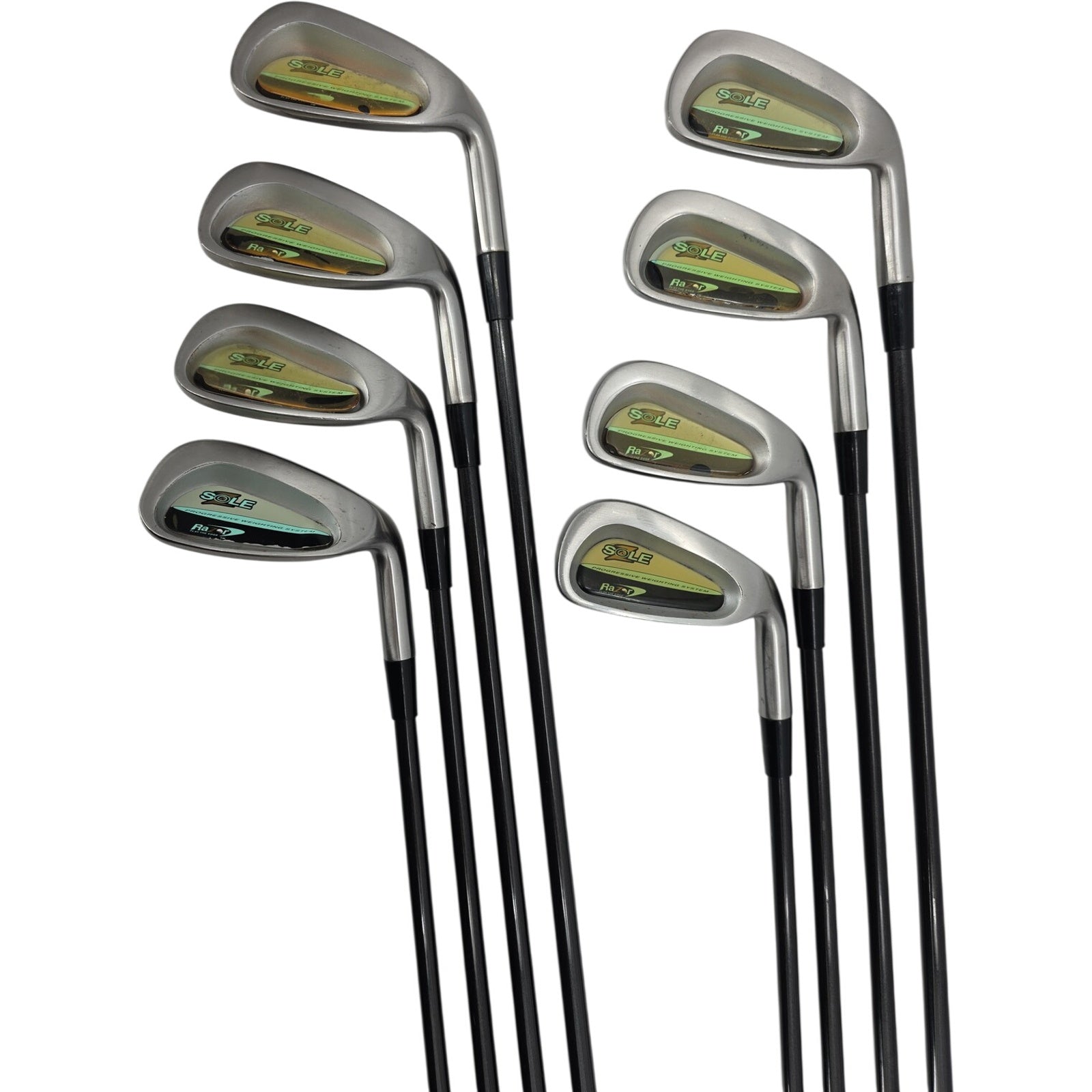 Razor Sole Z Golf Club Irons Set 3-9+PW Eight Golf Club Bundle RH Men Orig Grips