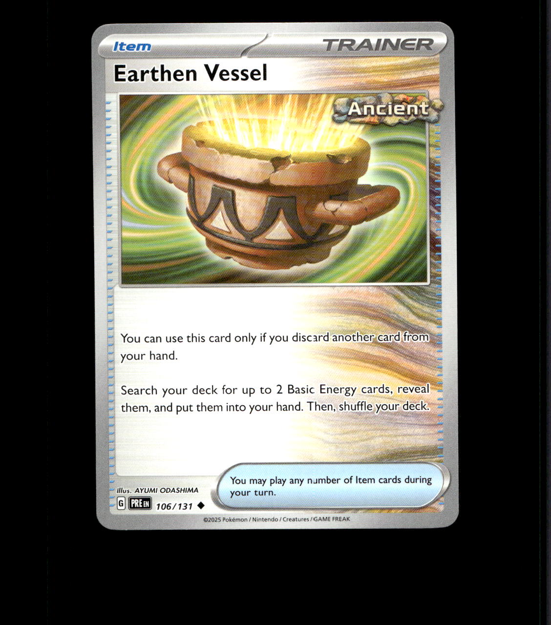 Earthen Vessel - 106/131 - Prismatic Evolutions - Near Mint