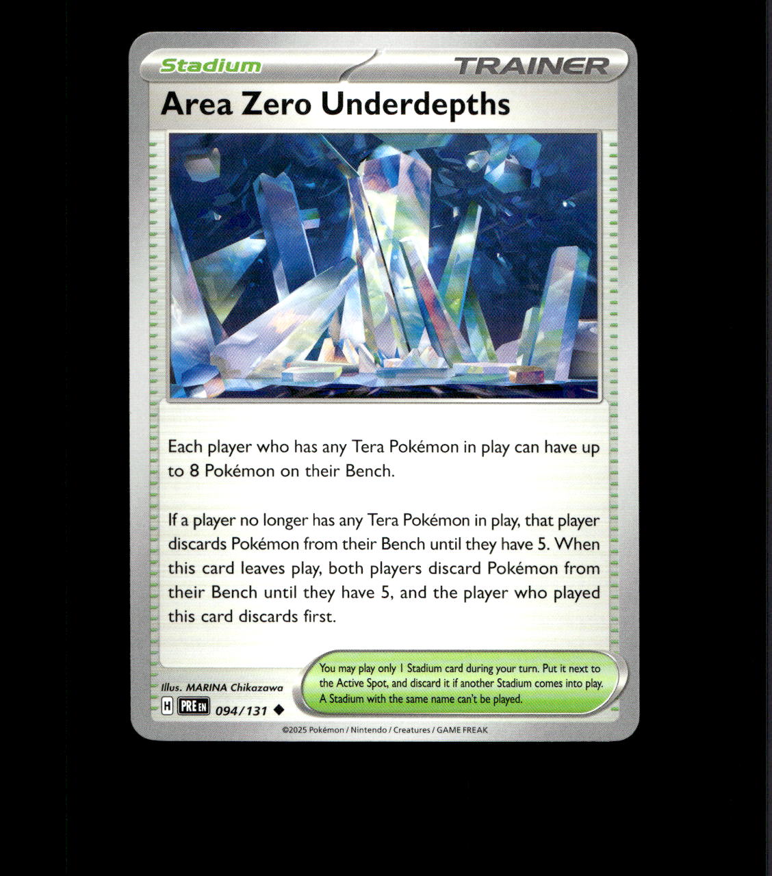 Area Zero Underdepths - 94/131 - Prismatic Evolutions - Near Mint