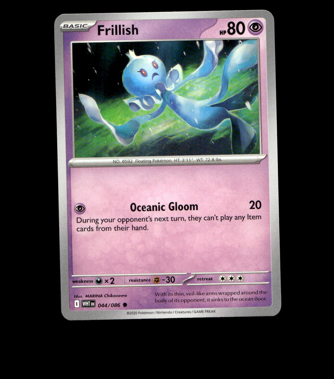 Frillish - 044/086 - White Flare - Near Mint Pokemon Card TCG