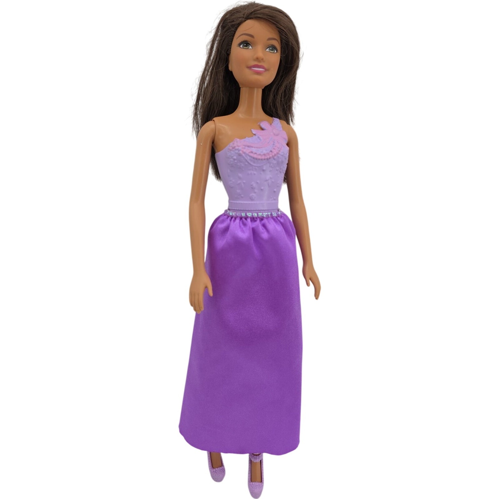 Mattel Barbie Princess You Can Be Anything Purple Dress Skirt Heels Outfit 2015