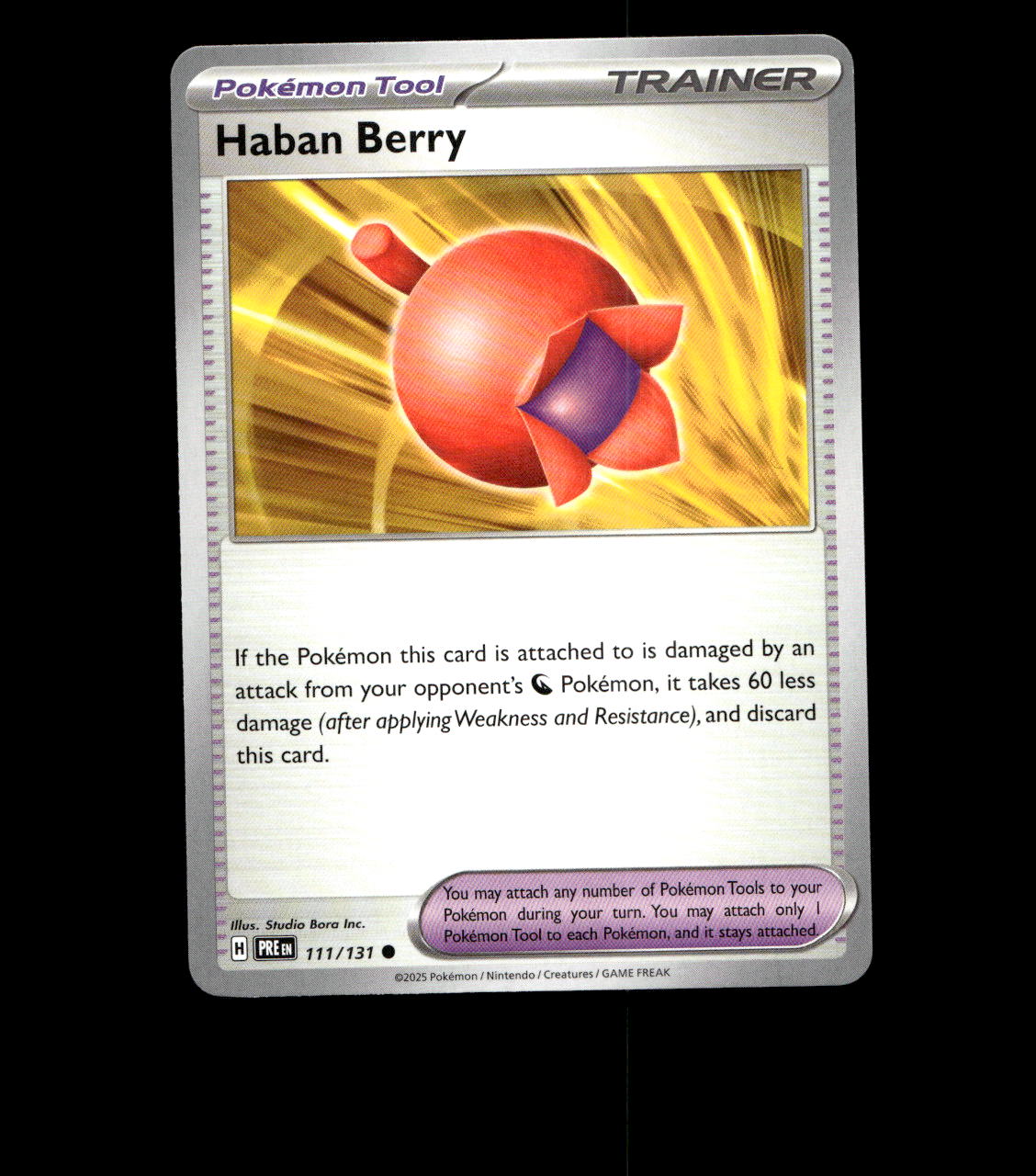 Haban Berry - 111/131 - Prismatic Evolutions - Near Mint
