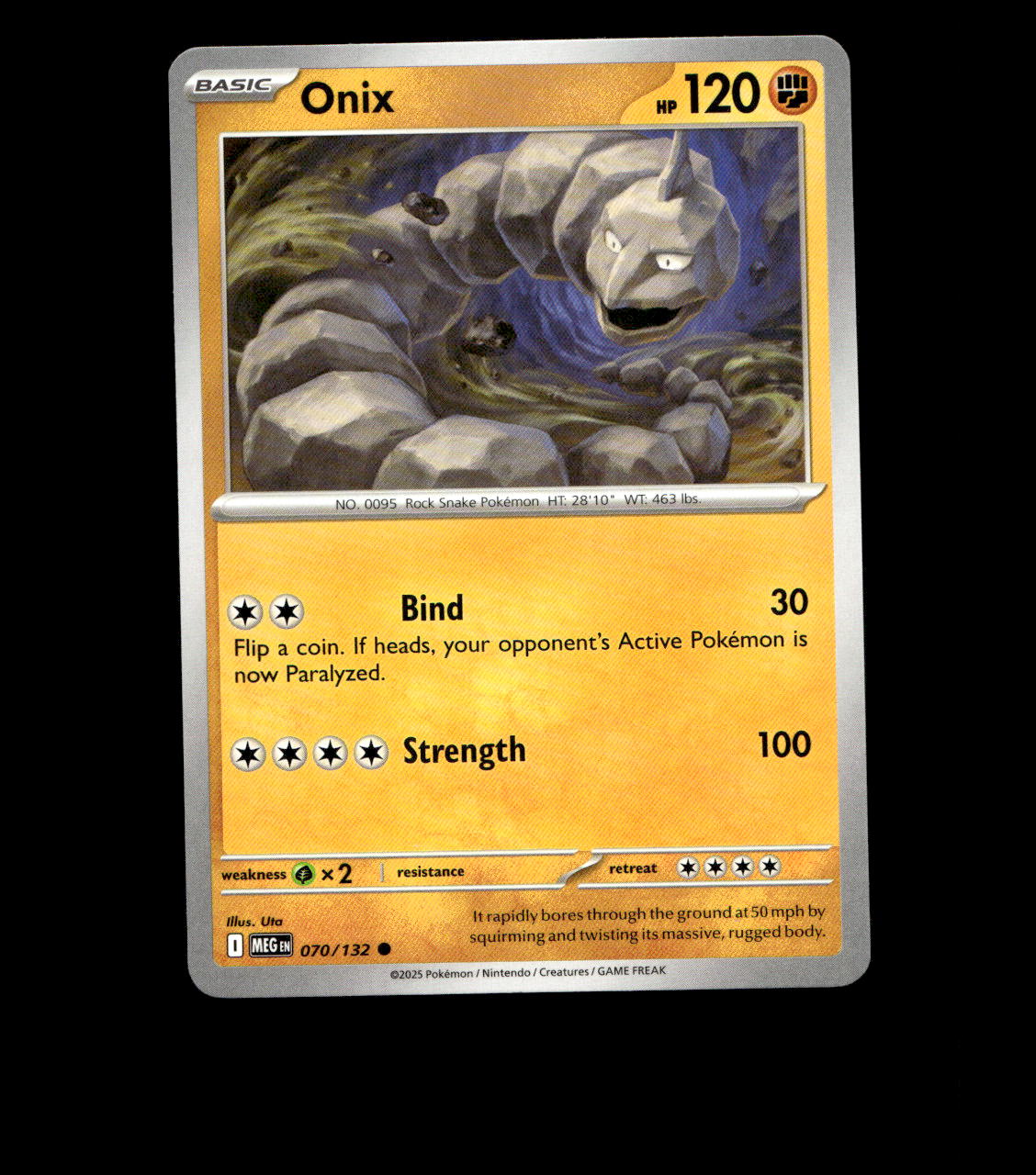 Onix - 070/132 - Mega Evolution - Non Holo Near Mint