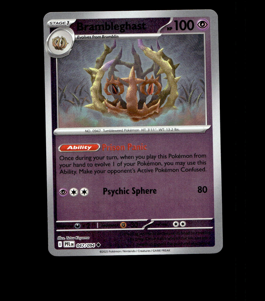 Brambleghast – 047/094 – Phantasmal Flames – Reverse Holo Near Mint