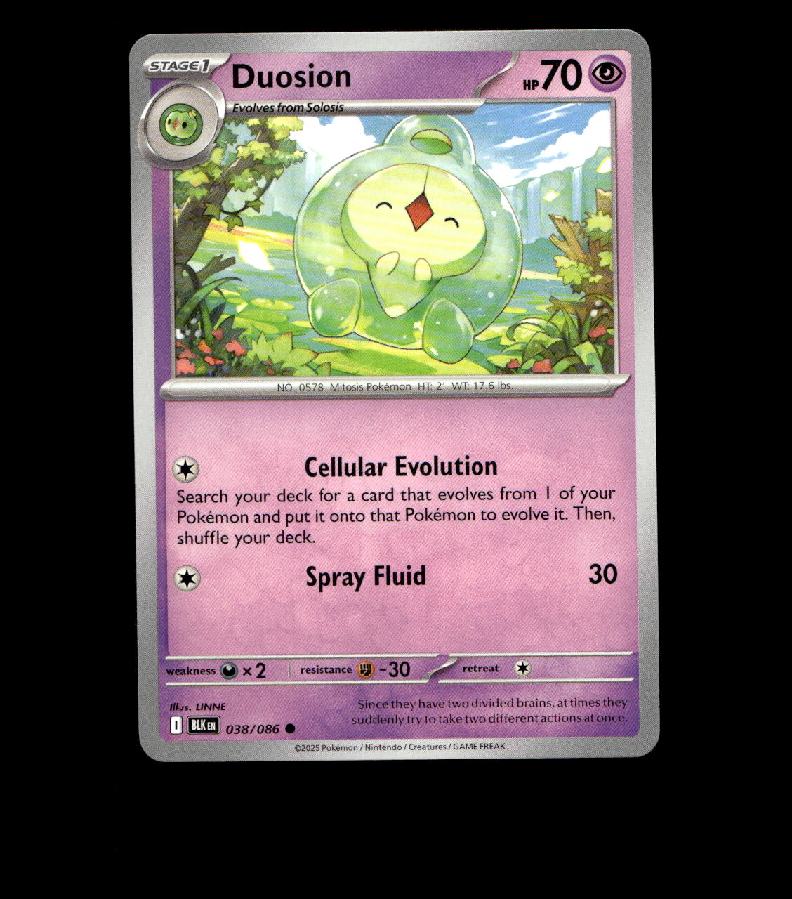 Duosion - 038/086 - Black Bolt - Near Mint Non Holo