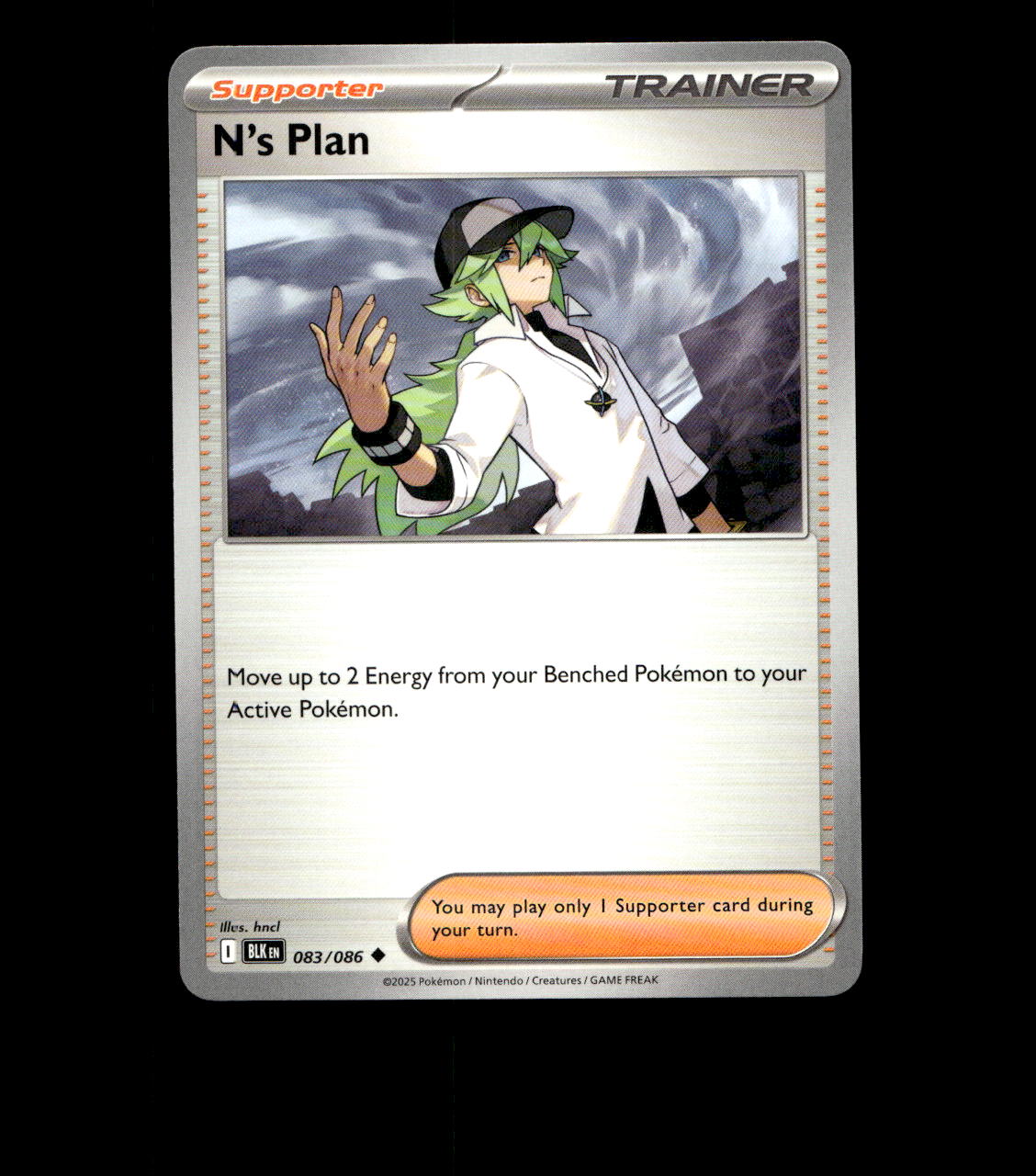 N’s Plan - 083/086 - Black Bolt - Near Mint Non Holo