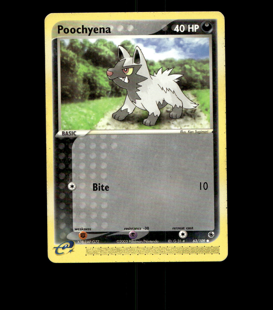 Poochyena - 63/109 - EX Ruby & Sapphire - Moderately Played