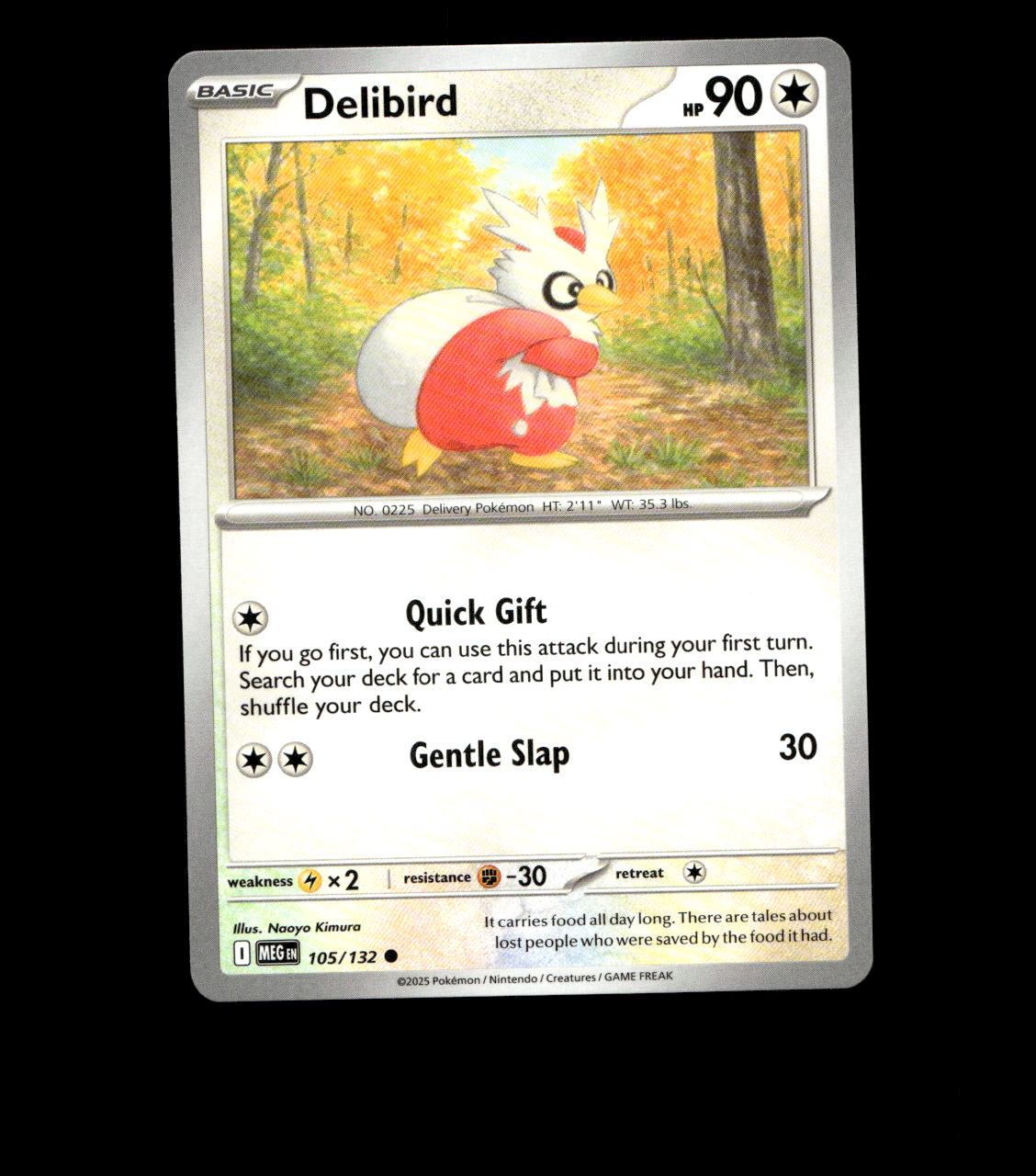 Delibird - 105/132 - Mega Evolution - Non Holo Near Mint