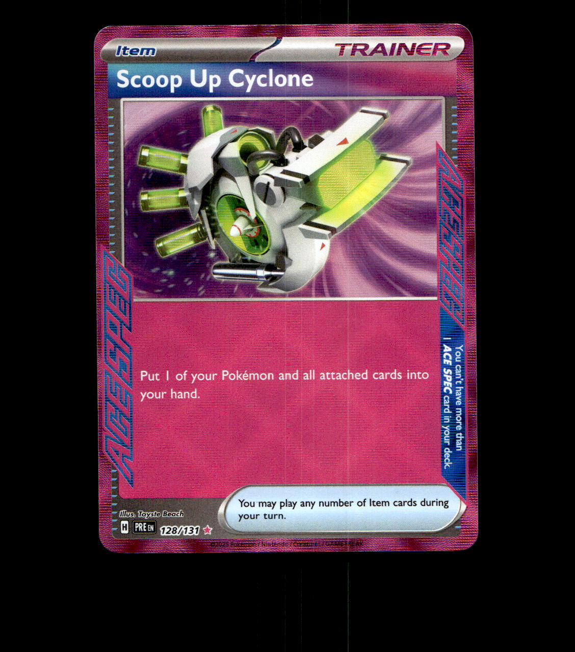 Scoop Up Cyclone – 128/131 – Prismatic Evolution – Holo Near Mint