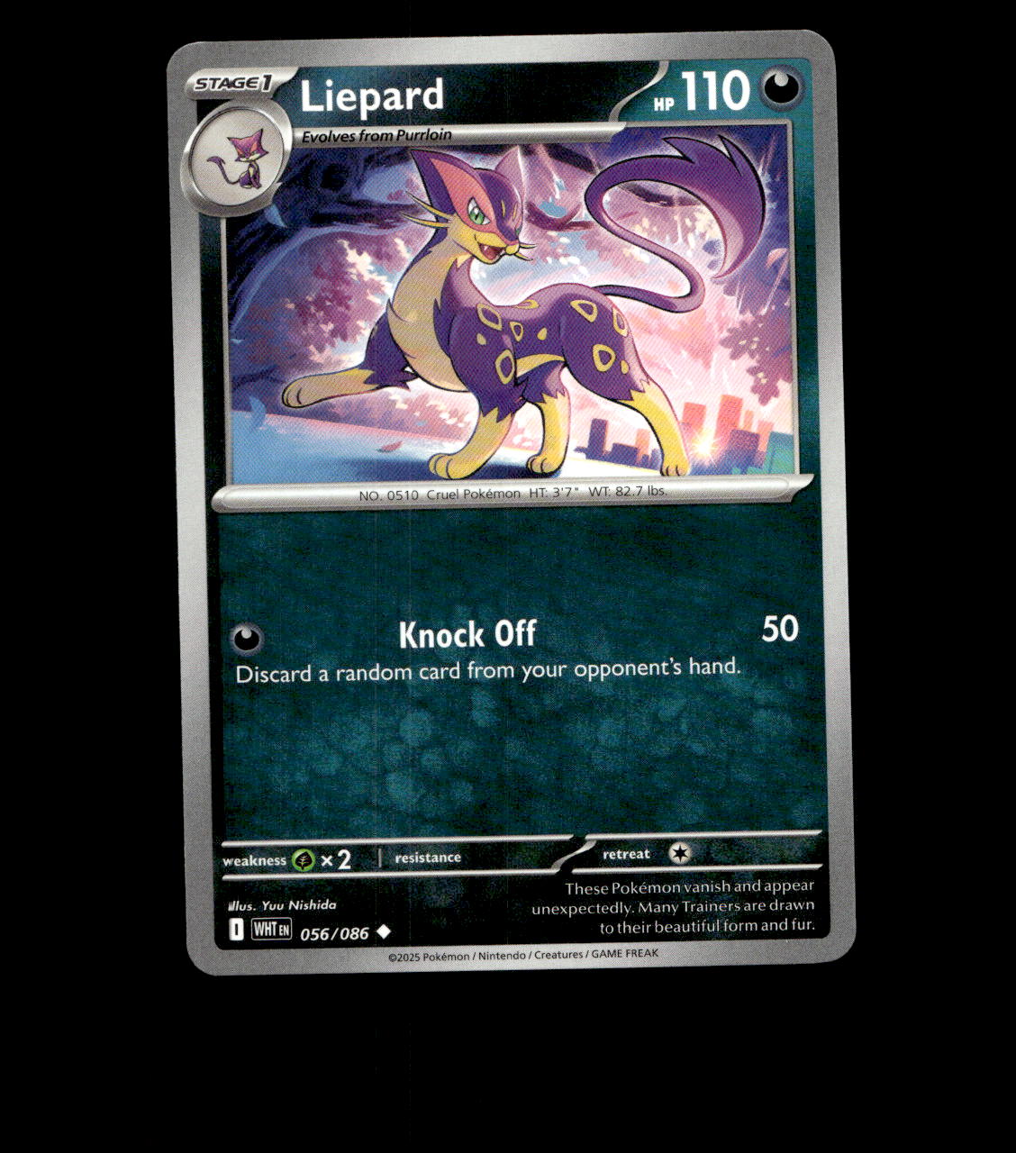 Liepard - 056/086 - White Flare - Near Mint Non Holo