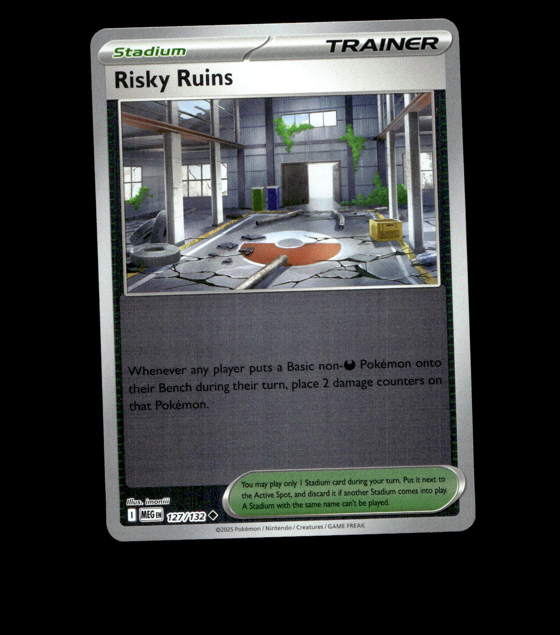 Risky Ruins – 127/132 – Mega Evolution – Reverse Holo – Near Mint