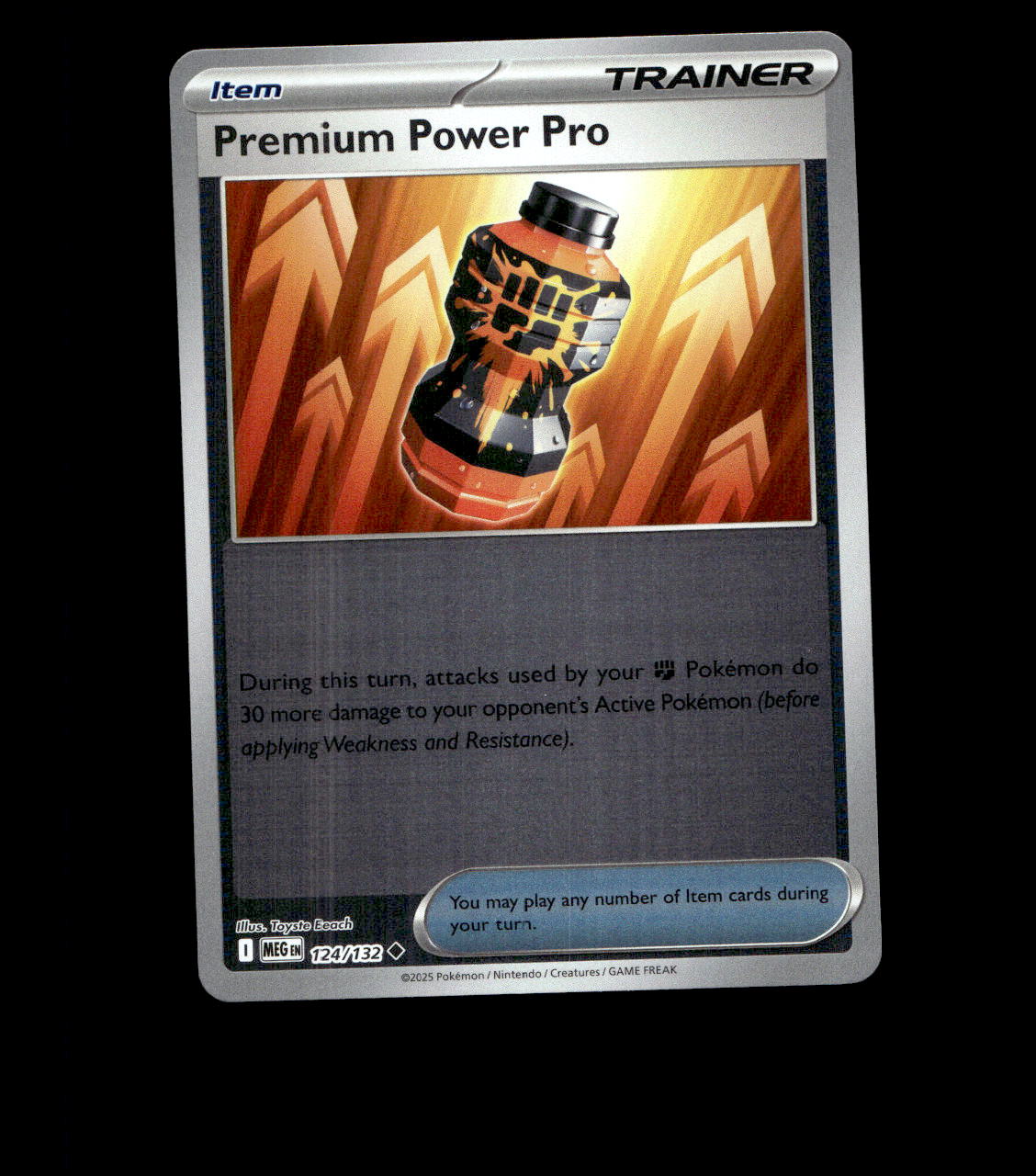 Premium Power Pro – 124/132 – Mega Evolution – Reverse Holo – Near Mint