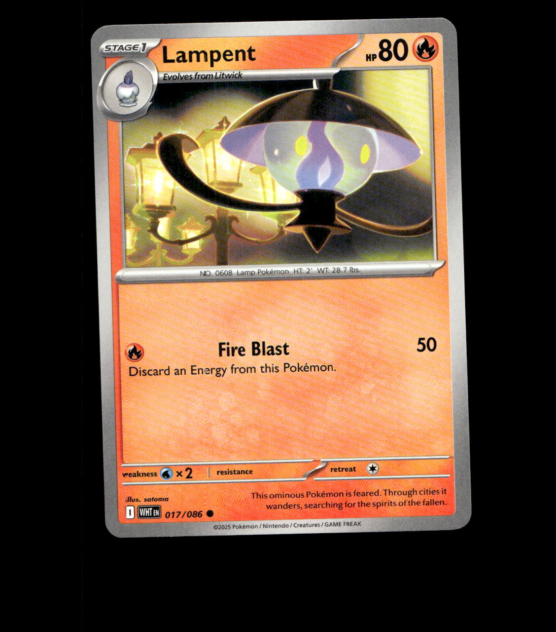 Lampent - 017/086 - White Flare - Near Mint Non Holo